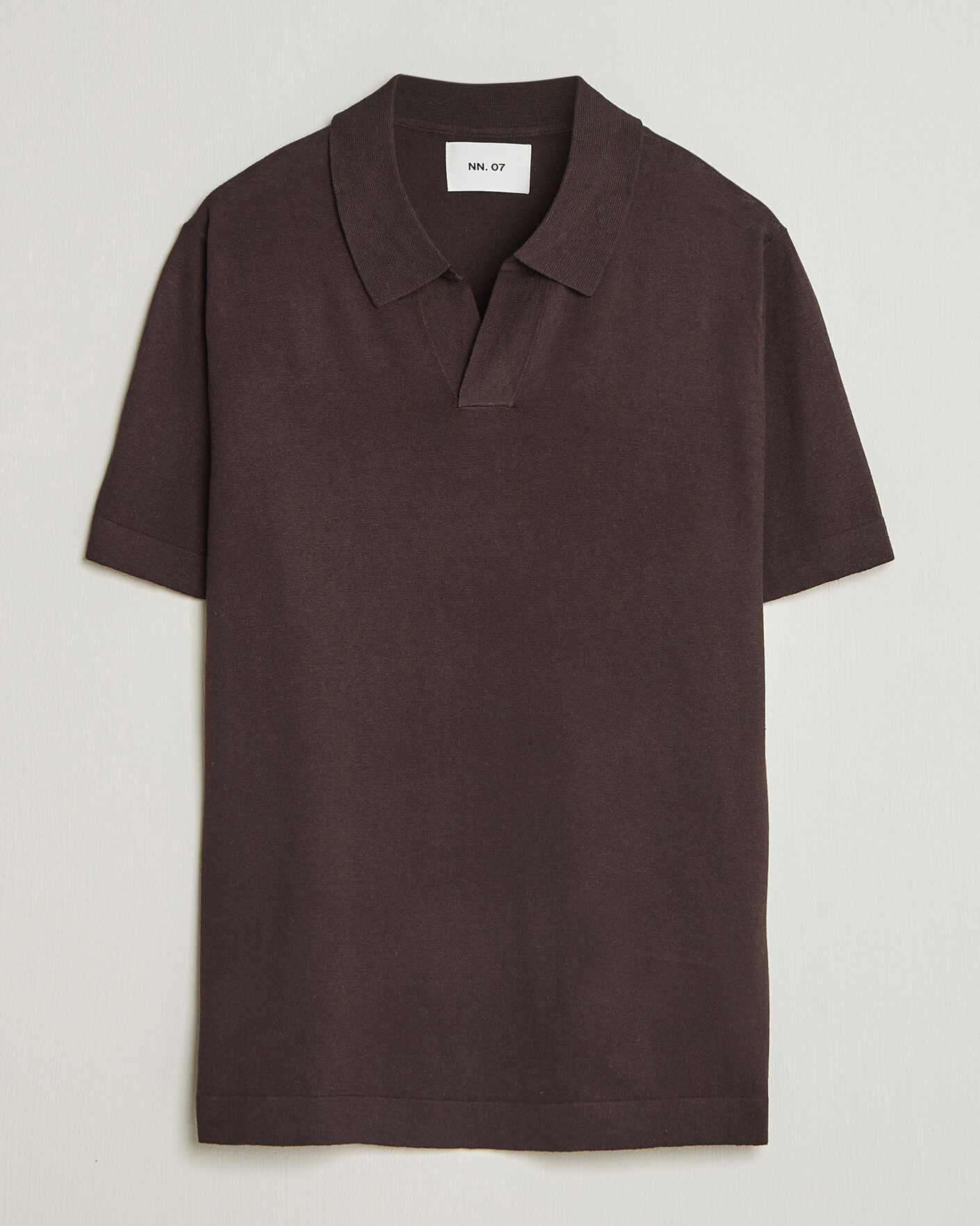 Herr | Pikéer | NN07 | Ryan Cotton/Linen Polo Dusky Port