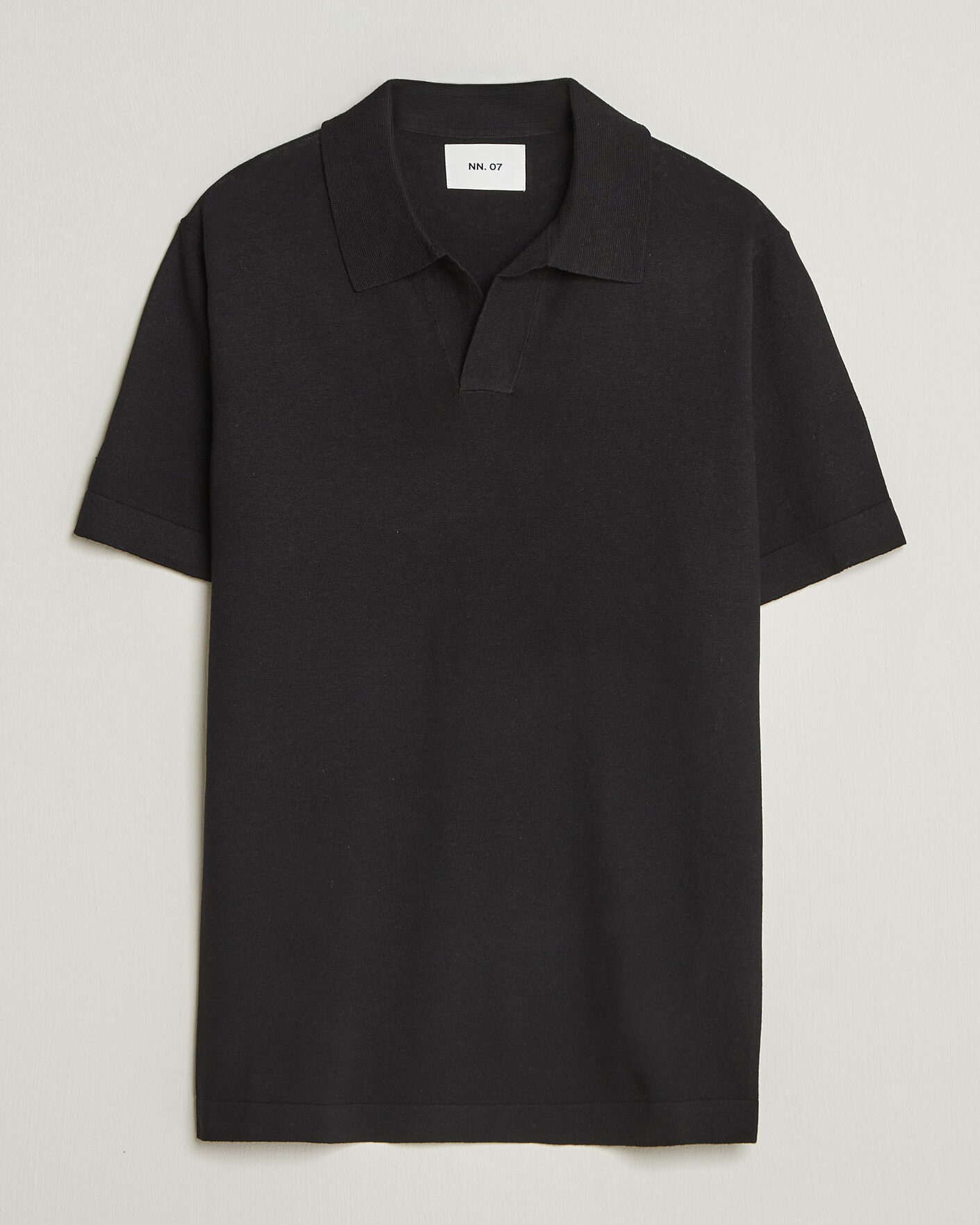 Herr |  | NN07 | Ryan Cotton/Linen Polo Black