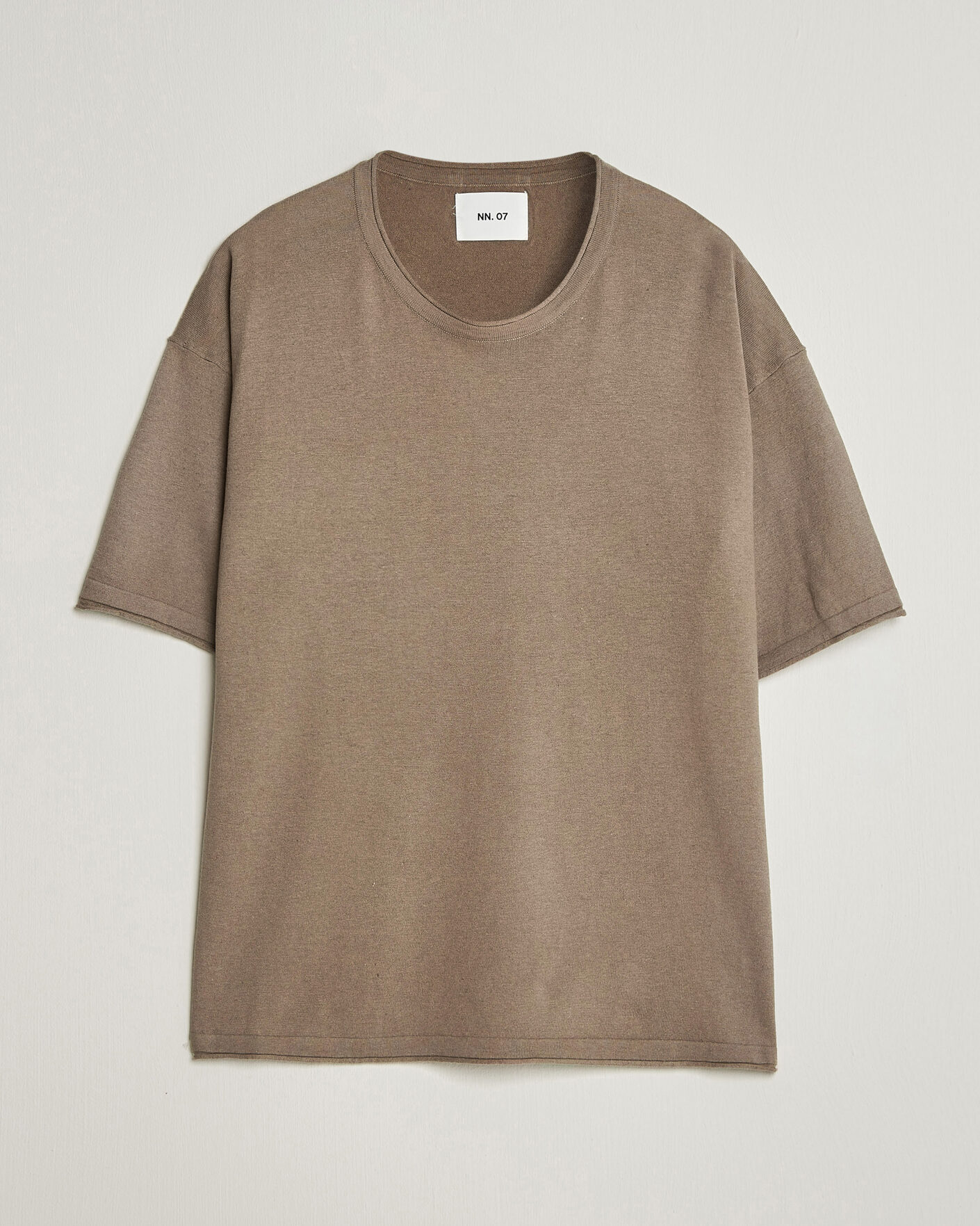 Herr | T-Shirts | NN07 | Ryan Cotton/Linen T-Shirt Clay Mirage
