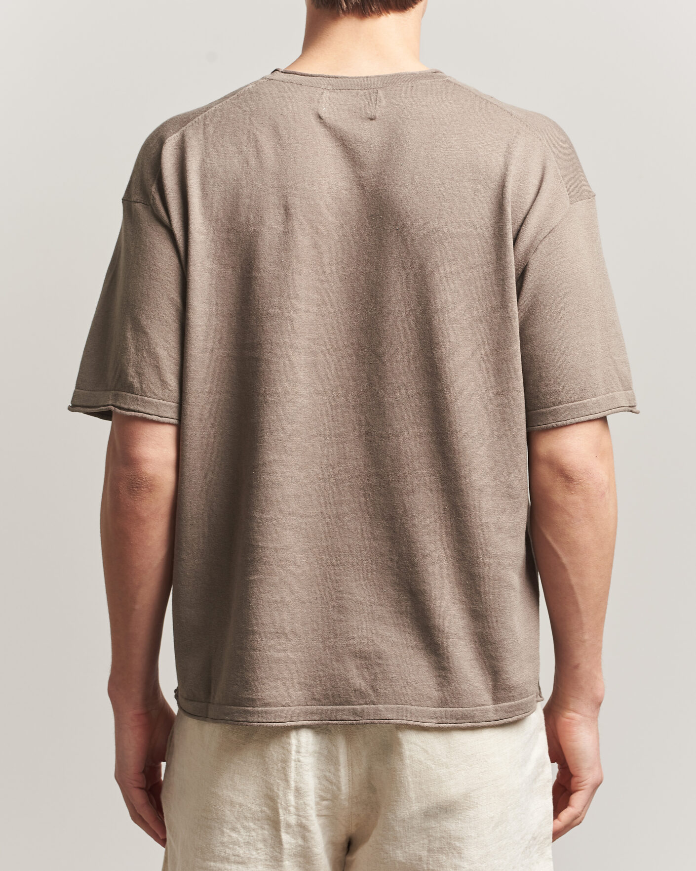 Herr | T-Shirts | NN07 | Ryan Cotton/Linen T-Shirt Clay Mirage