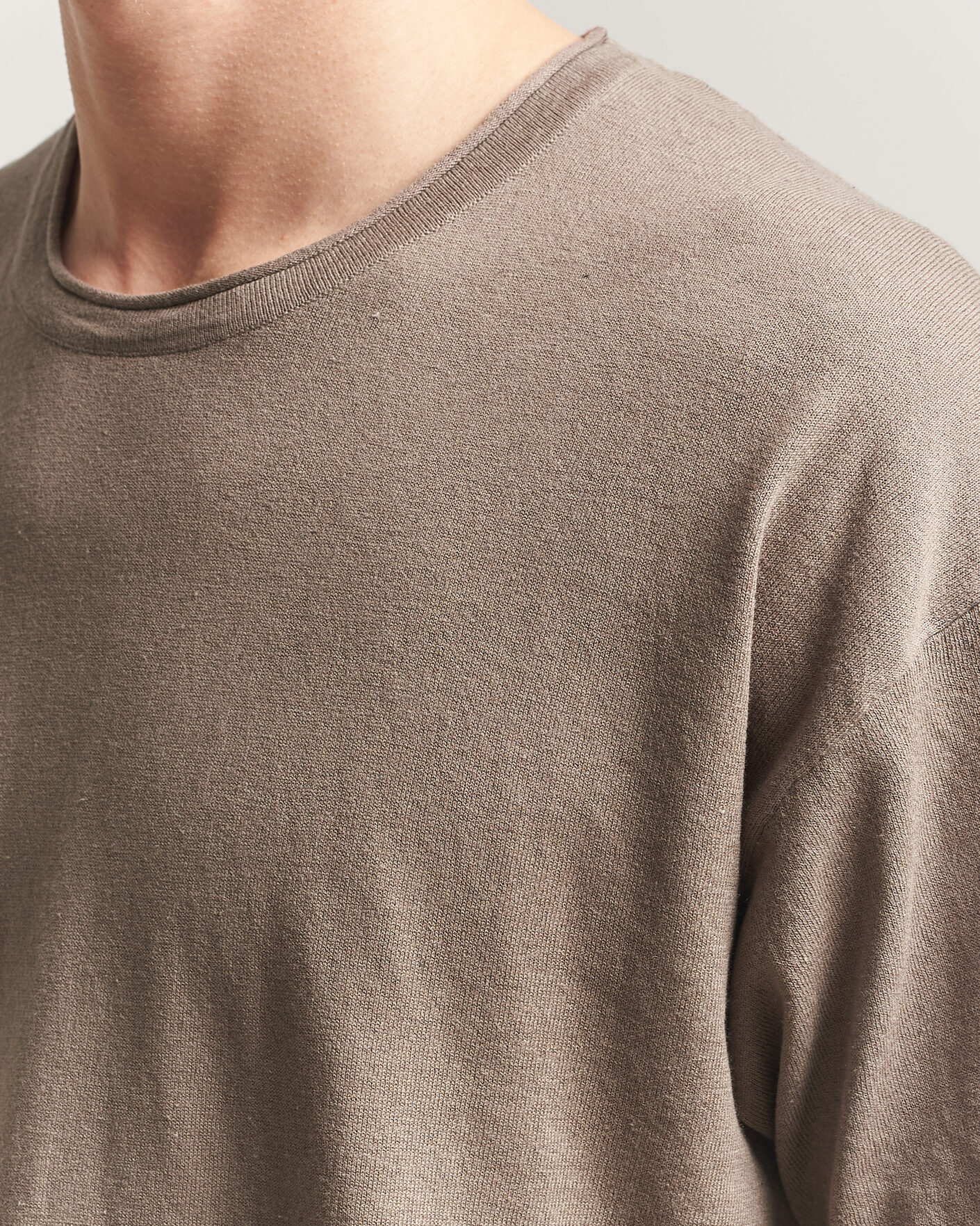 Herr | T-Shirts | NN07 | Ryan Cotton/Linen T-Shirt Clay Mirage