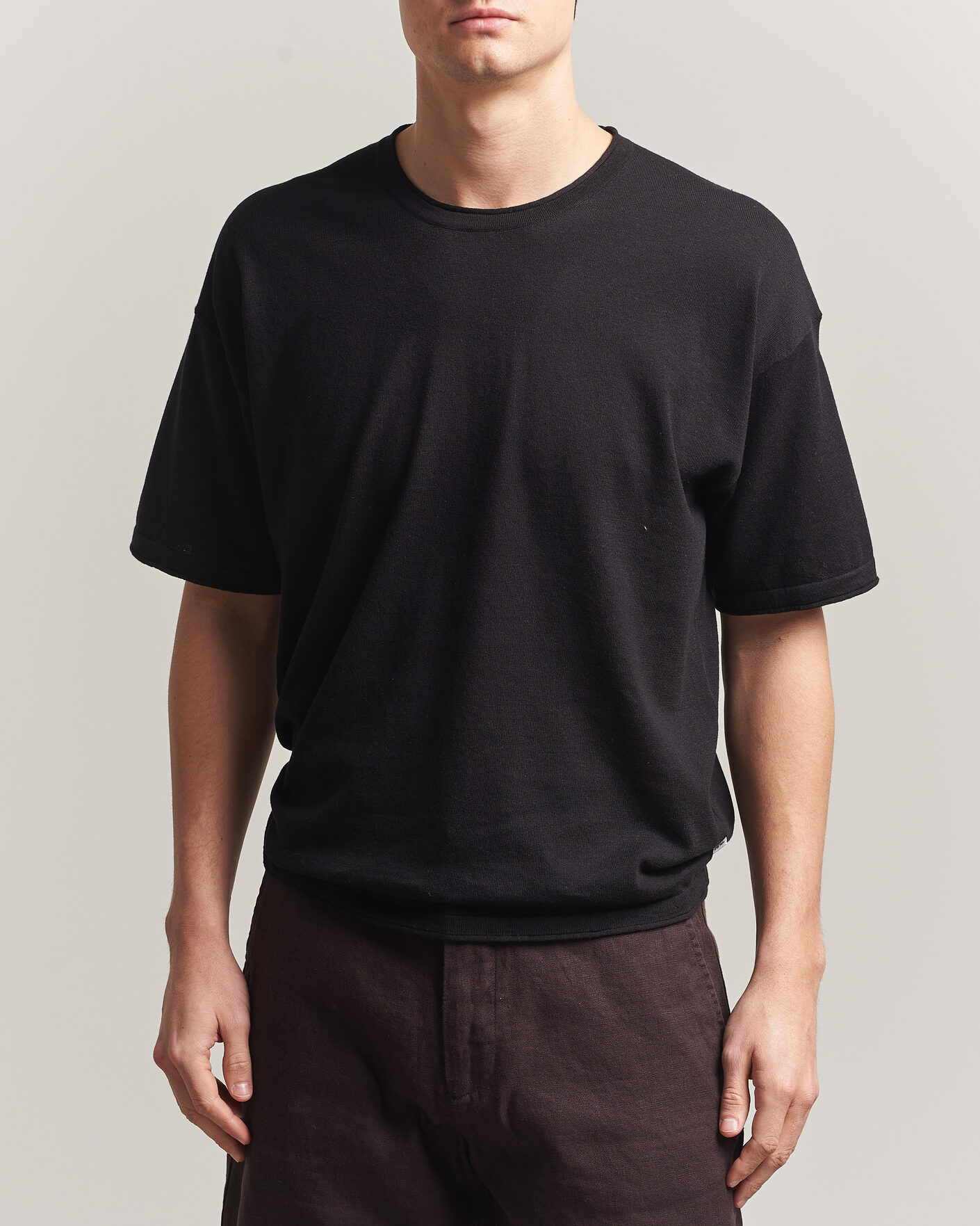 Herr | T-Shirts | NN07 | Ryan Cotton/Linen T-Shirt Black