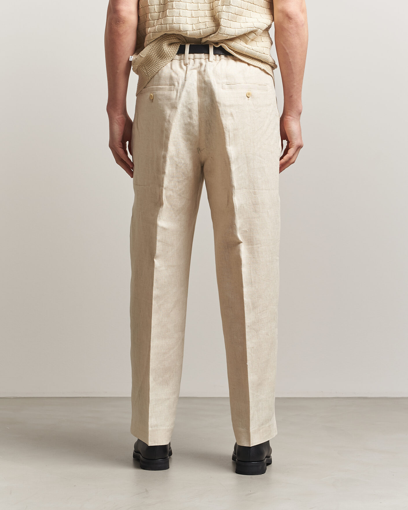 Herr | Byxor | NN07 | Kay Relaxed Fit Linen Trousers Oat