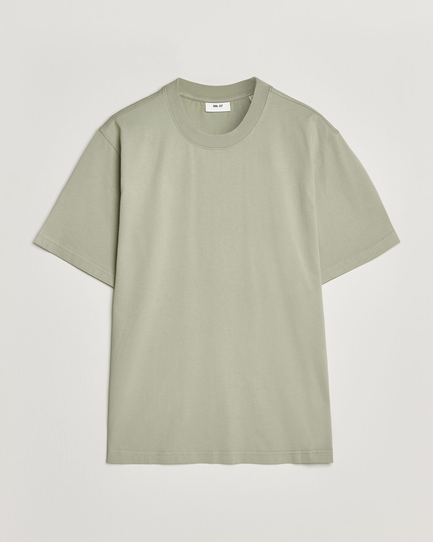 Herr | T-Shirts | NN07 | Adam Crew Neck T-Shirt Sage Green
