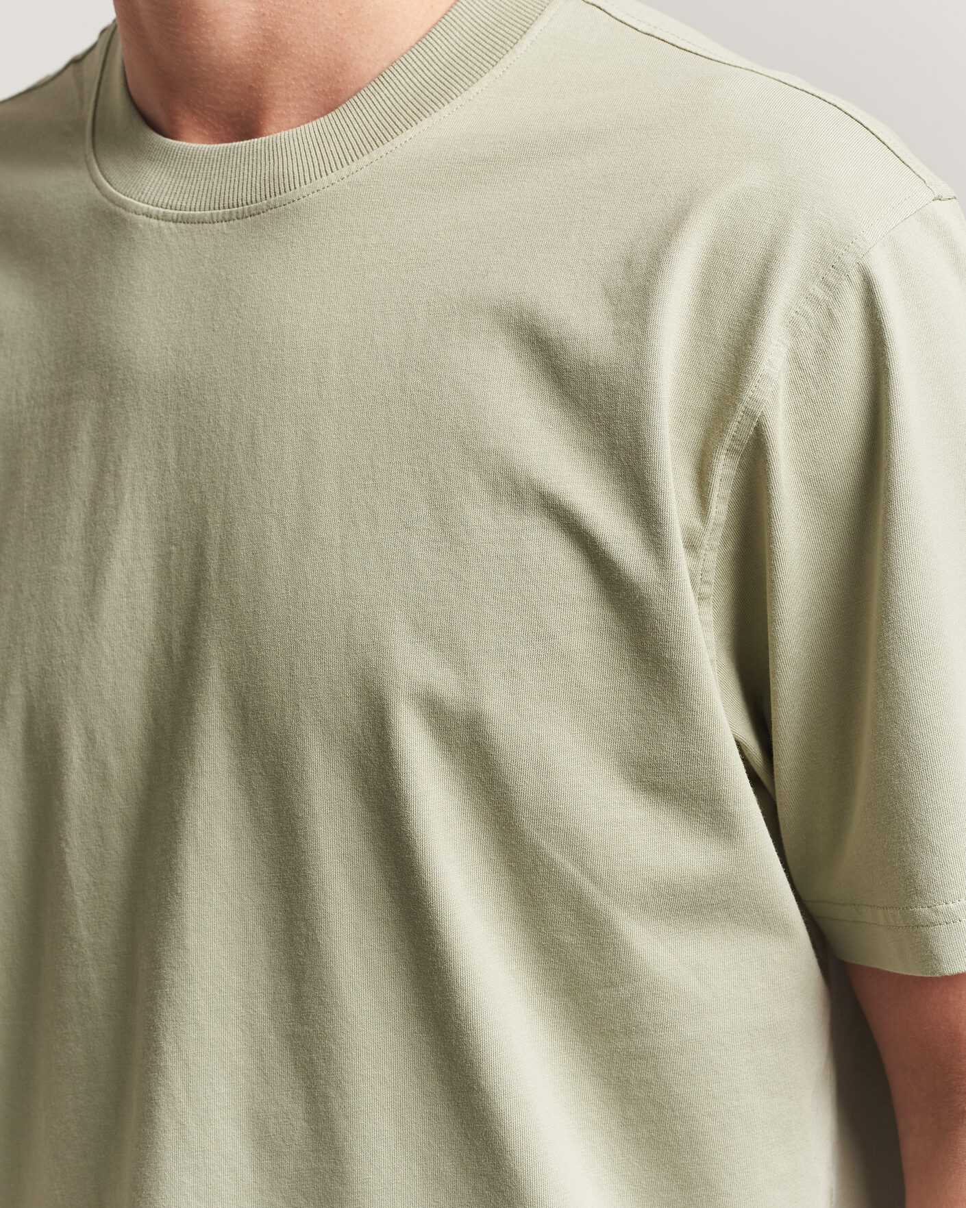 Herr | T-Shirts | NN07 | Adam Crew Neck T-Shirt Sage Green