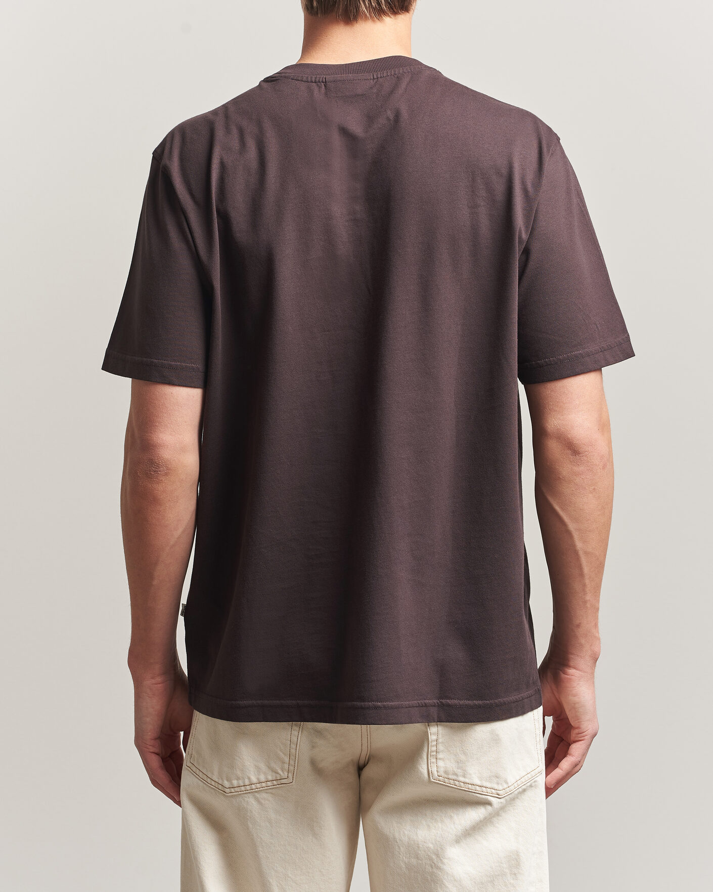 Herr | T-Shirts | NN07 | Adam Crew Neck T-Shirt Dusky Port
