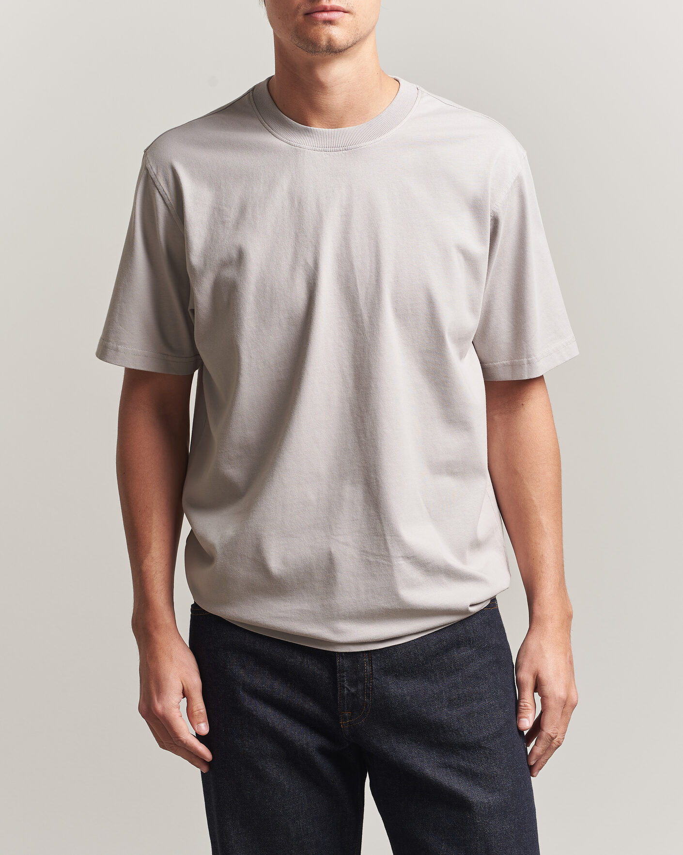 Herr | T-Shirts | NN07 | Adam Crew Neck T-Shirt Moon Dust