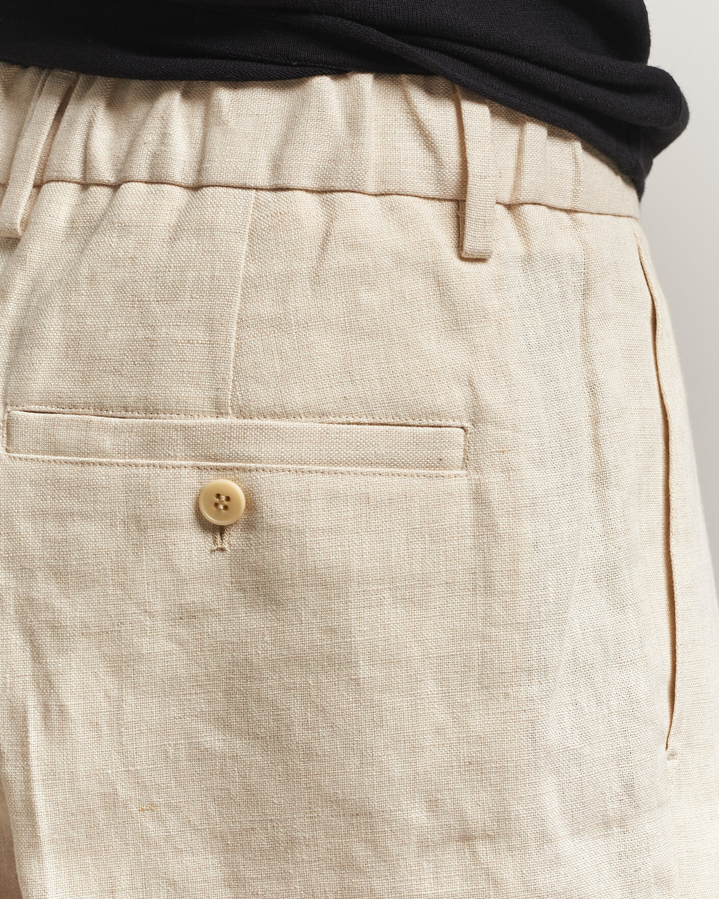 Herr | Shorts | NN07 | Kay Relaxed Fit Linen Drawstring Shorts Oat