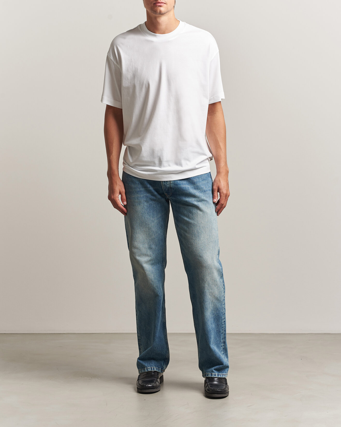 Herr | T-Shirts | NN07 | Lionel Suvin Cotton Crew Neck T-Shirt White