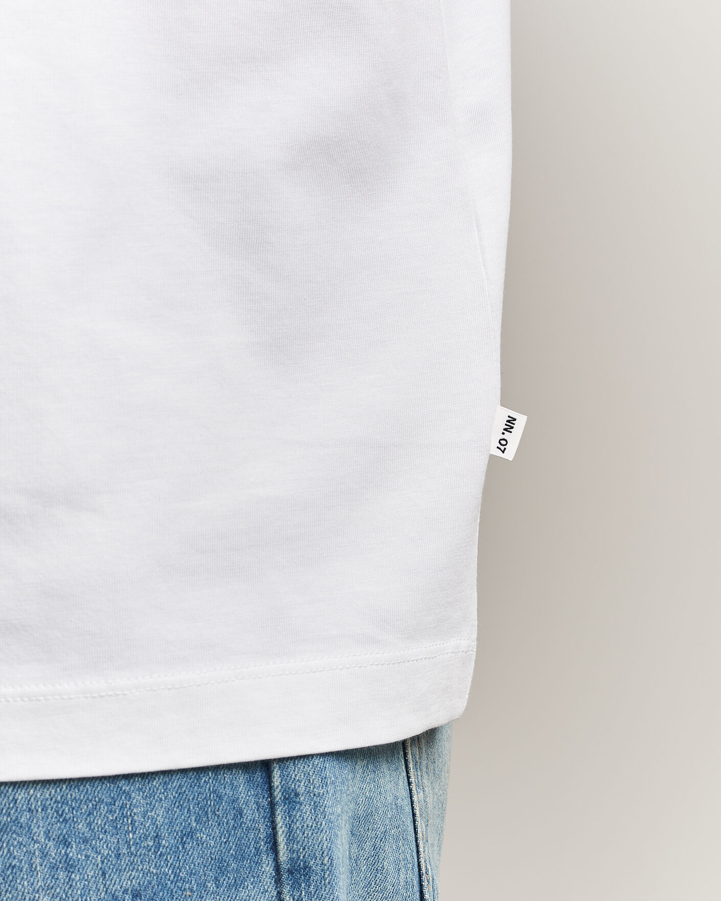 Herr | T-Shirts | NN07 | Lionel Suvin Cotton Crew Neck T-Shirt White