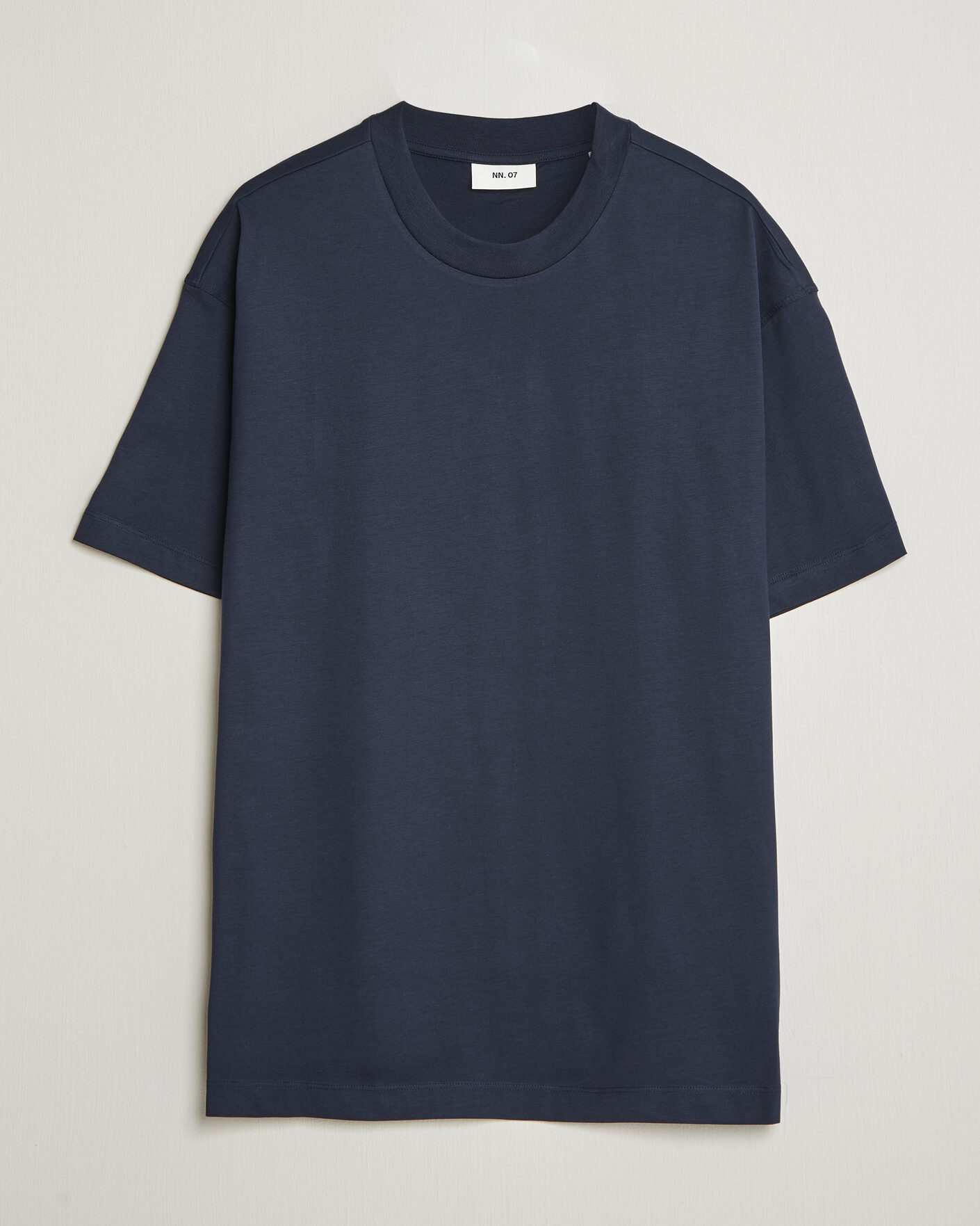 Herr | T-Shirts | NN07 | Lionel Suvin Cotton Crew Neck T-Shirt Navy Blue