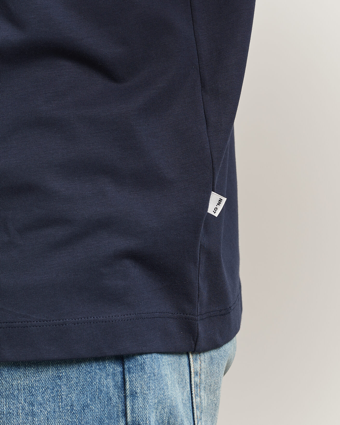 Herr | T-Shirts | NN07 | Lionel Suvin Cotton Crew Neck T-Shirt Navy Blue