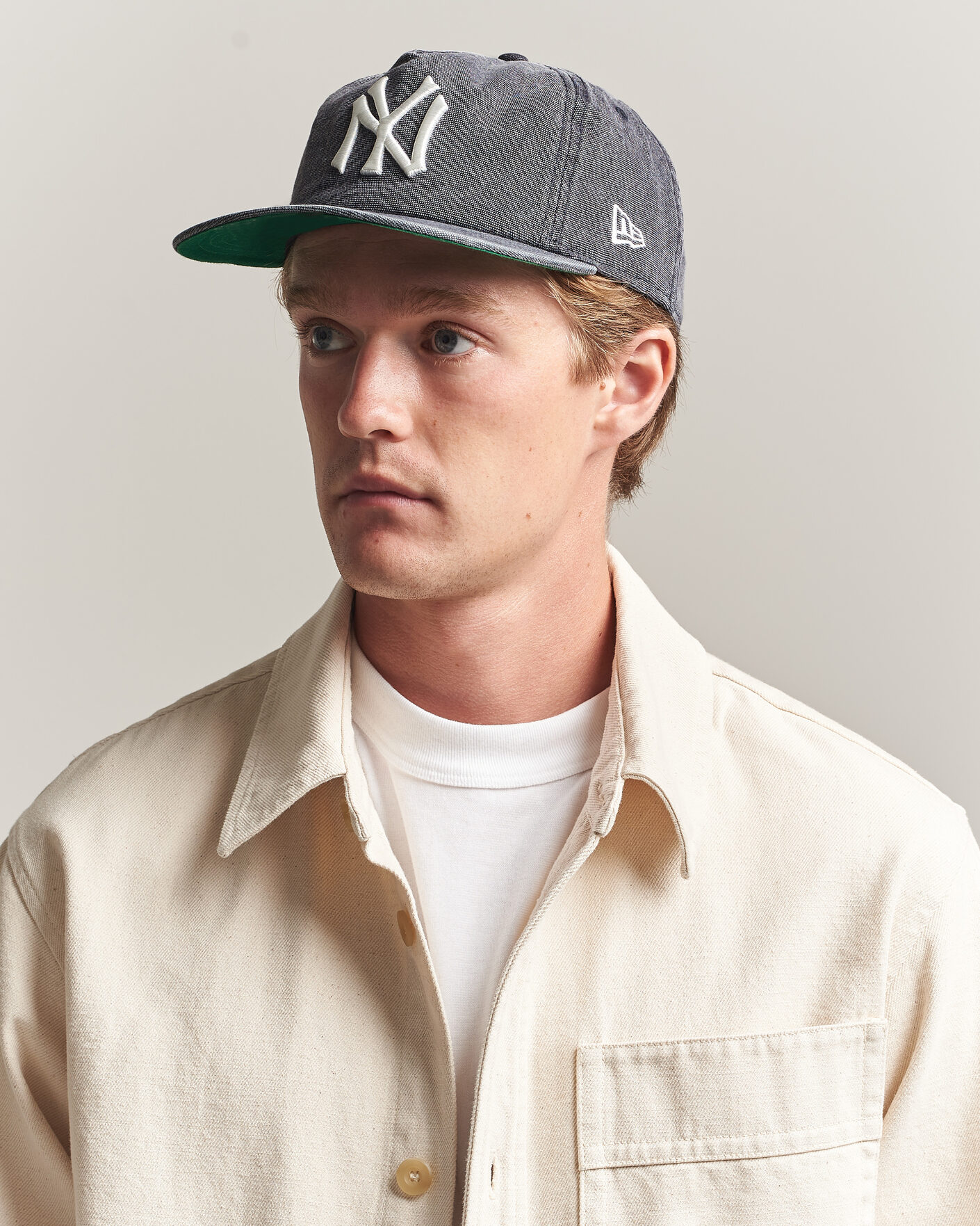Herr | Hattar & kepsar | New Era | 9Twenty Washed Cotton Cap Grey New York Yankees