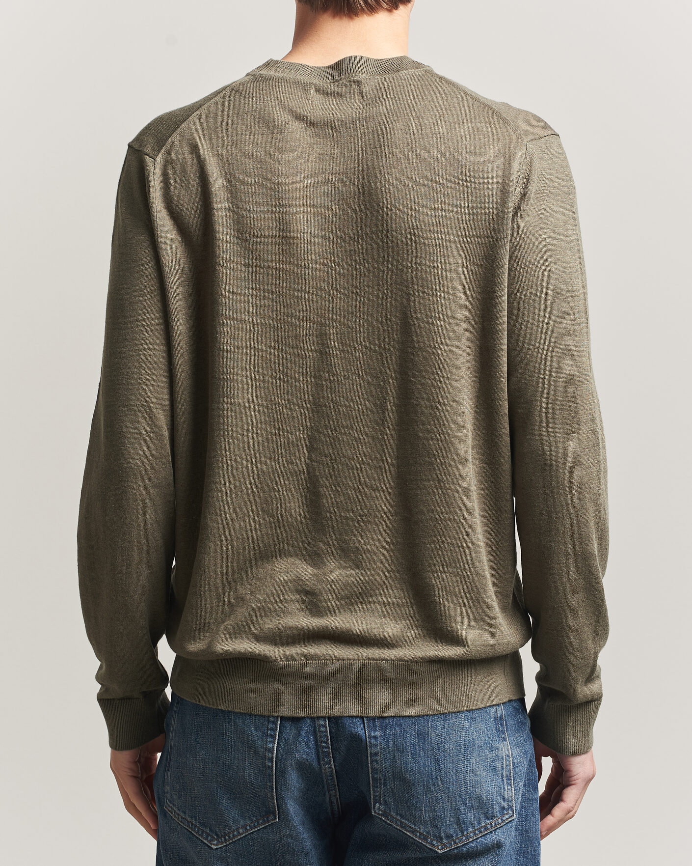 Herr | Tröjor | NN07 | Ted Linen Knitted Sweater Capers Green