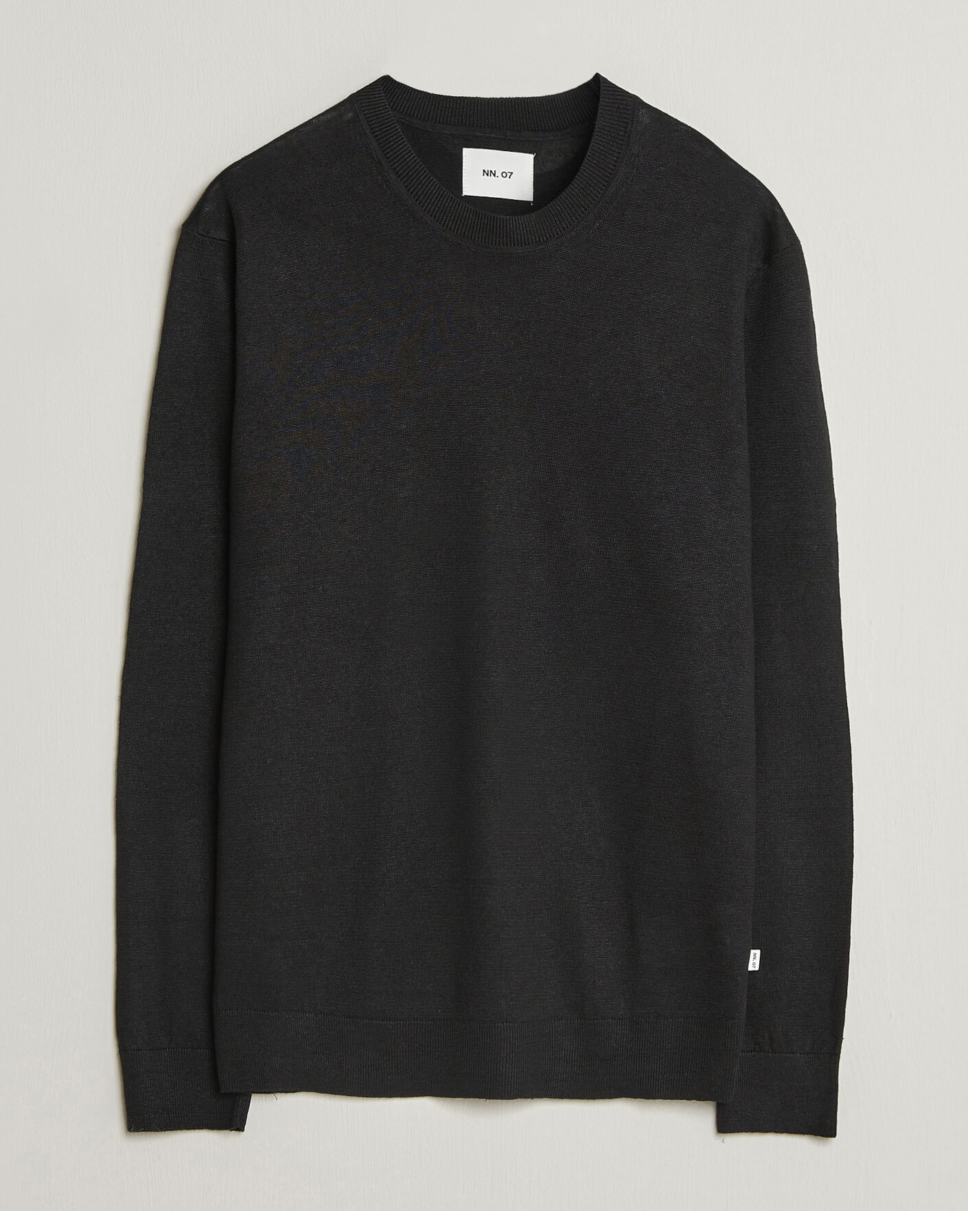 Herr | Tröjor | NN07 | Ted Linen Knitted Sweater Black