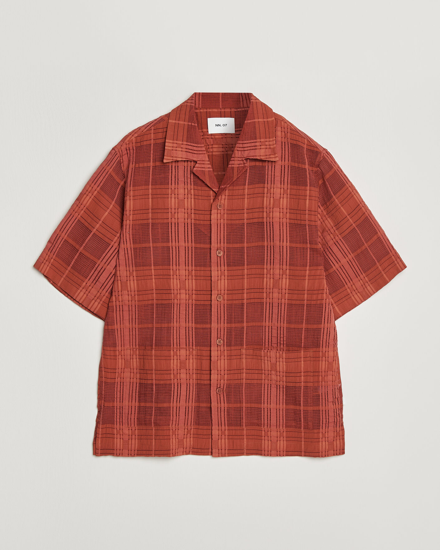 Herr | Skjortor | NN07 | Ben Short Sleeve Shirt Sienna Heat