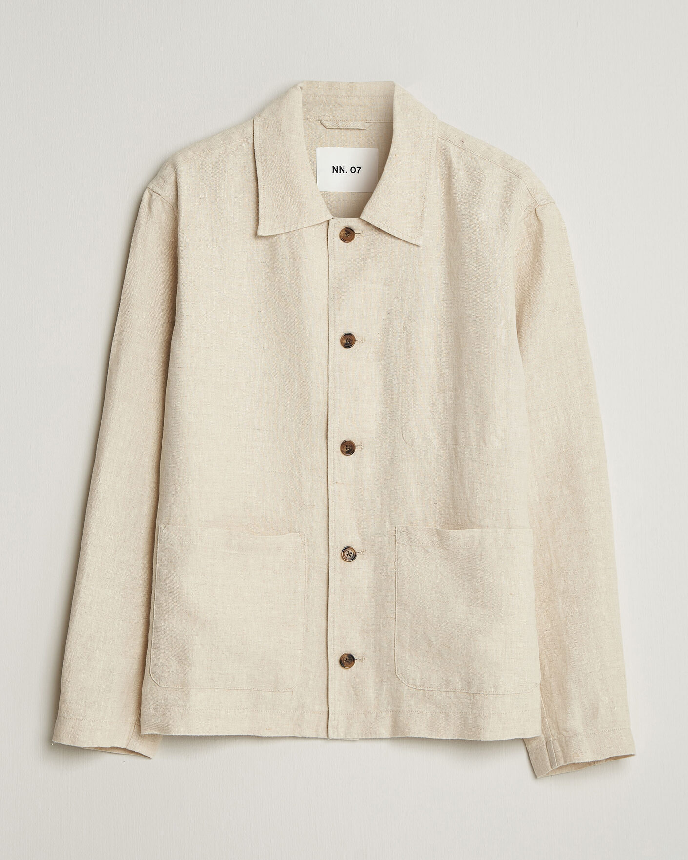 Herr | Skjortor | NN07 | Morgan Linen Overshirt Oat