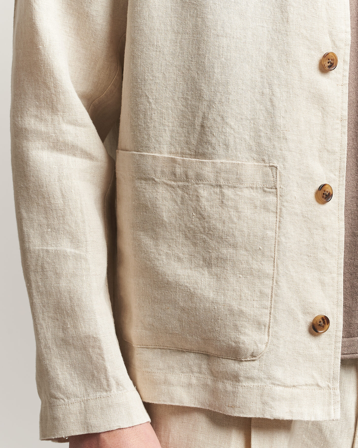 Herr | Skjortor | NN07 | Morgan Linen Overshirt Oat