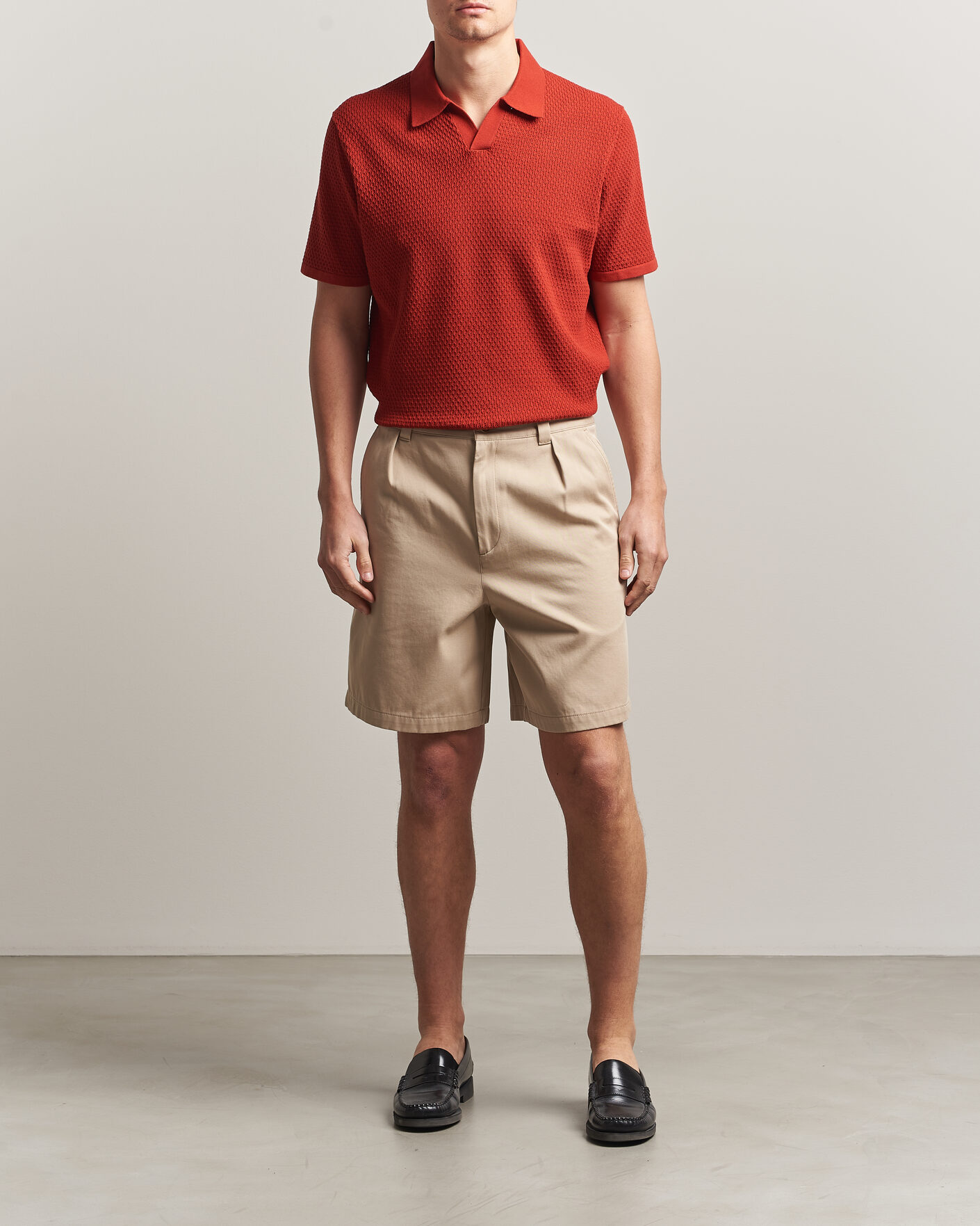 Herr | Pikéer | NN07 | Paul Knitted Polo Sienna Heat