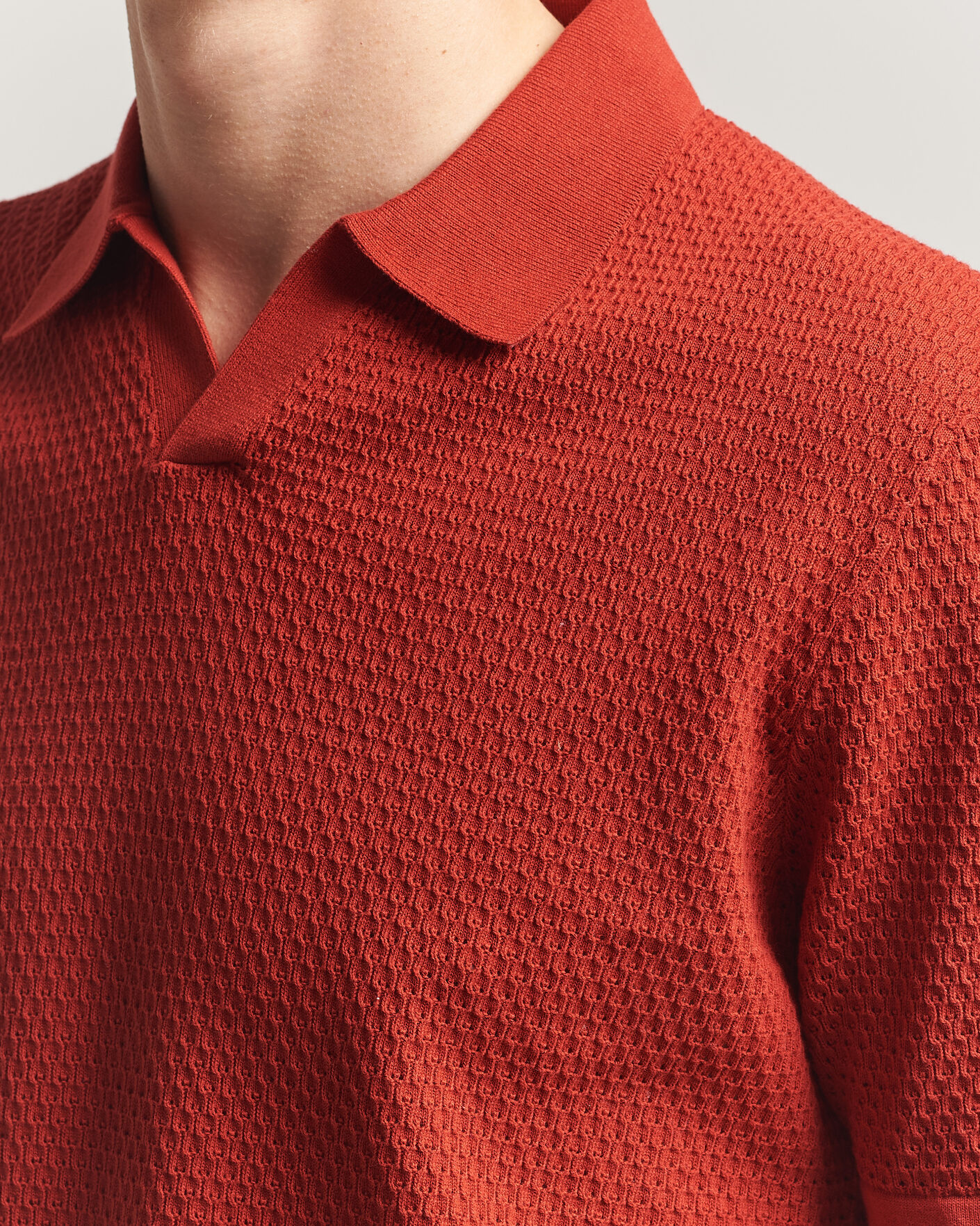 Herr | Pikéer | NN07 | Paul Knitted Polo Sienna Heat