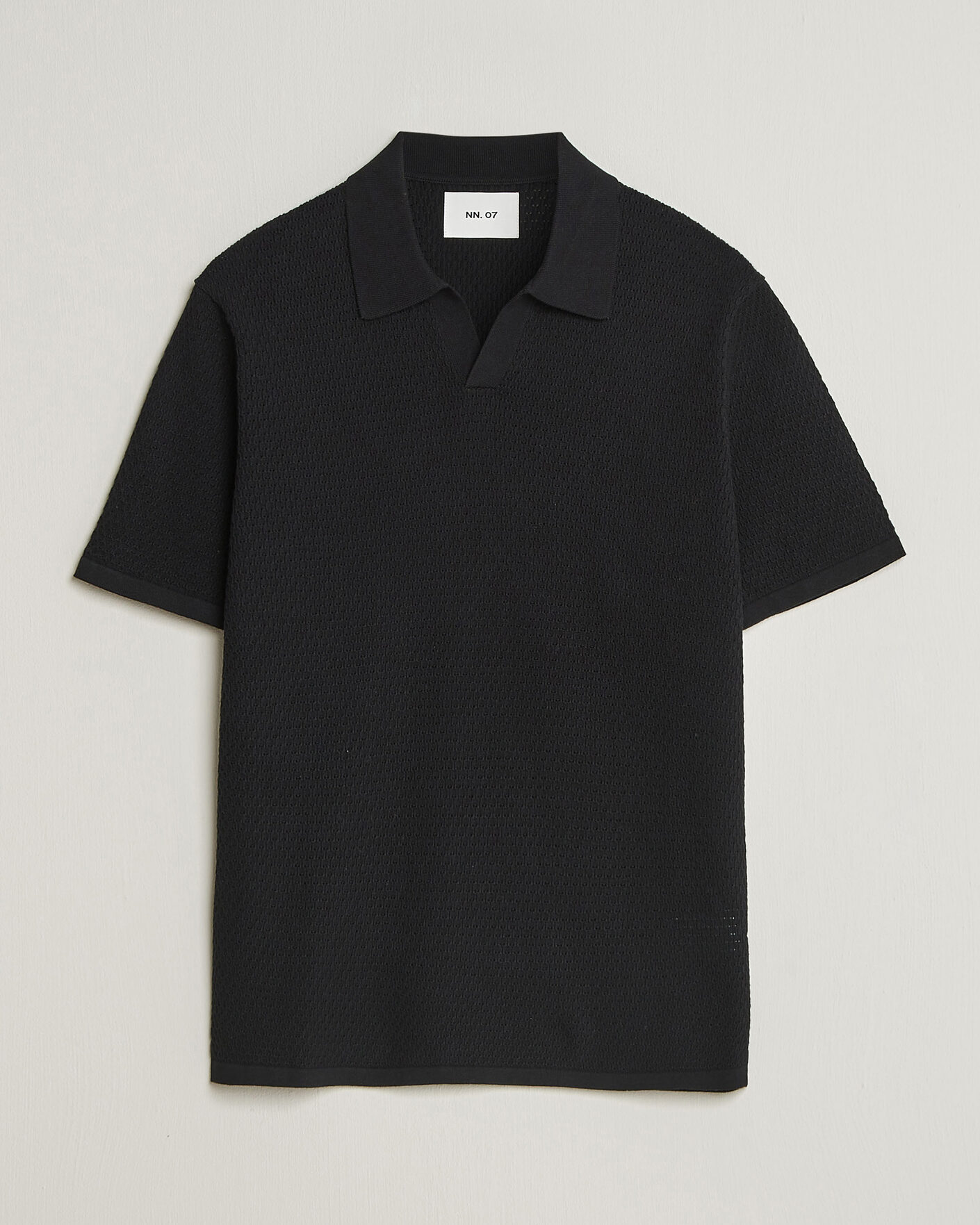Herr | Pikéer | NN07 | Paul Knitted Polo Black