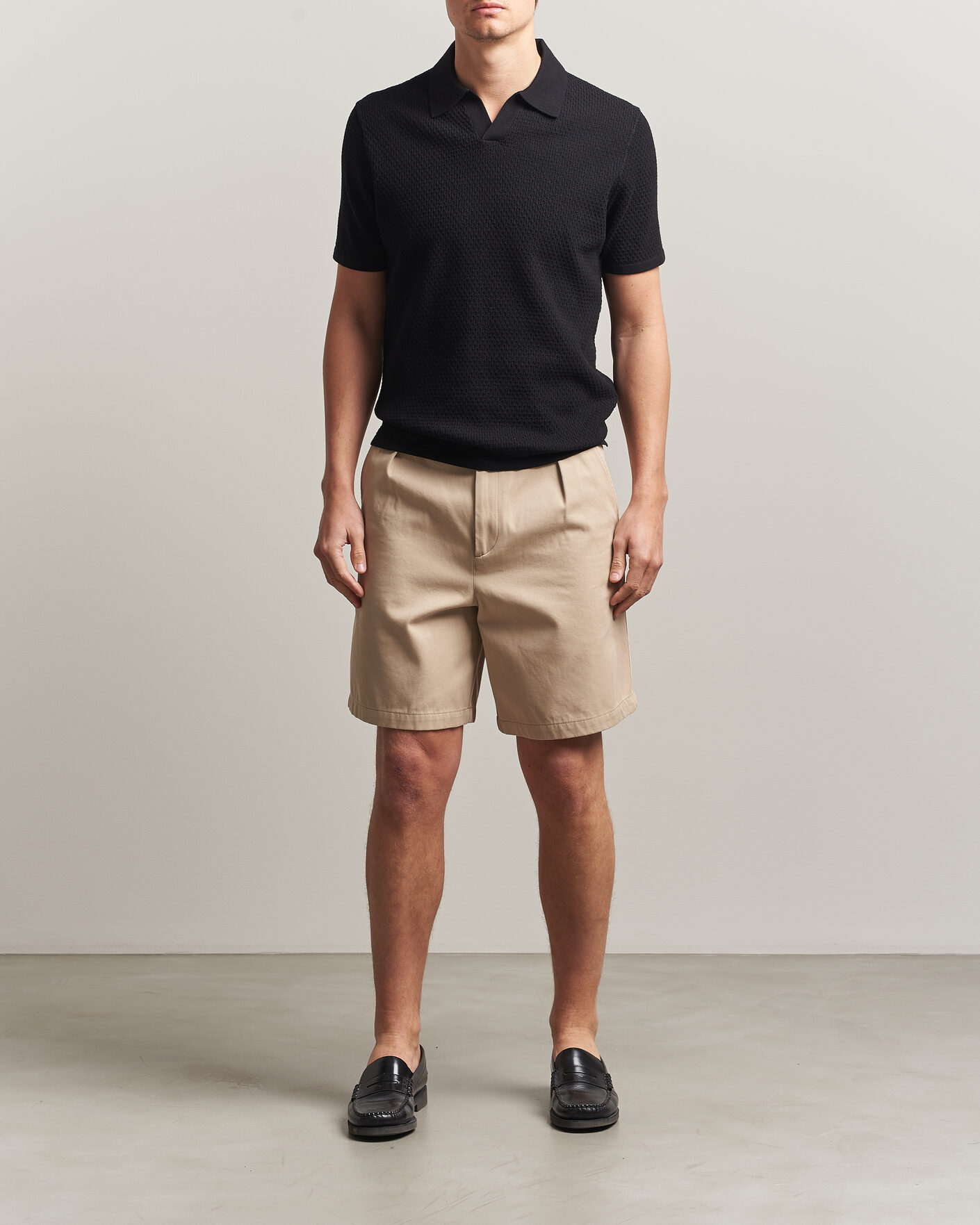 Herr | Pikéer | NN07 | Paul Knitted Polo Black