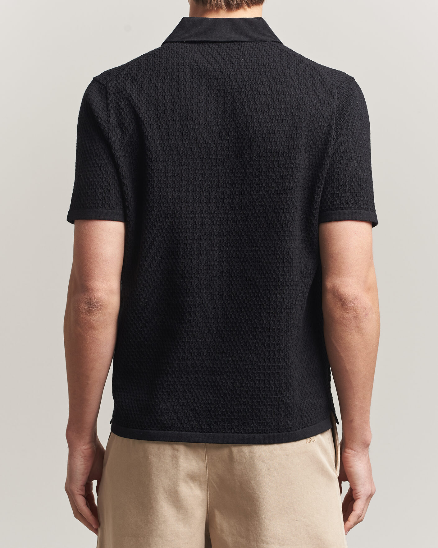 Herr | Pikéer | NN07 | Paul Knitted Polo Black