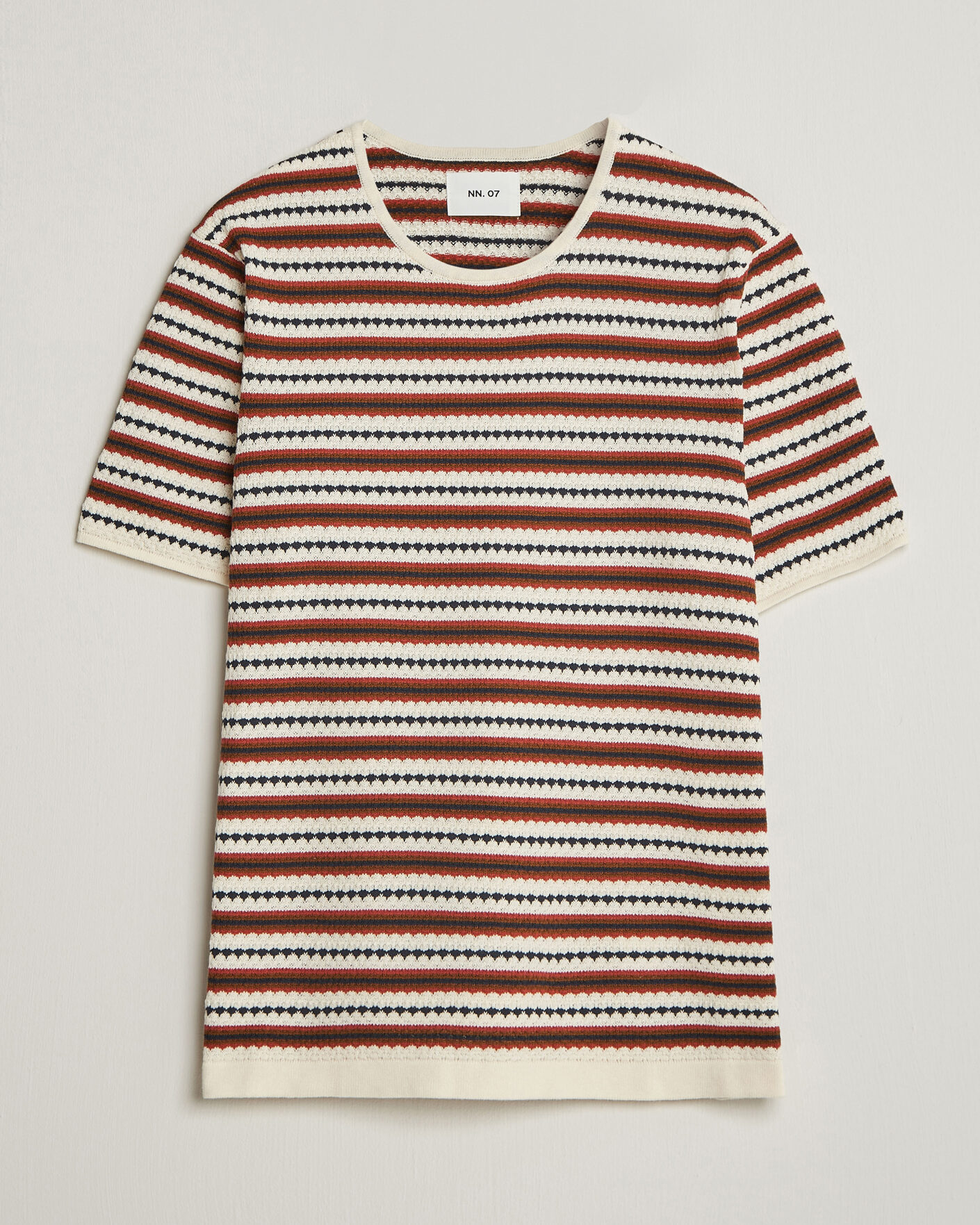 Herr | T-Shirts | NN07 | Bari Knitted Striped T-Shirt Multi