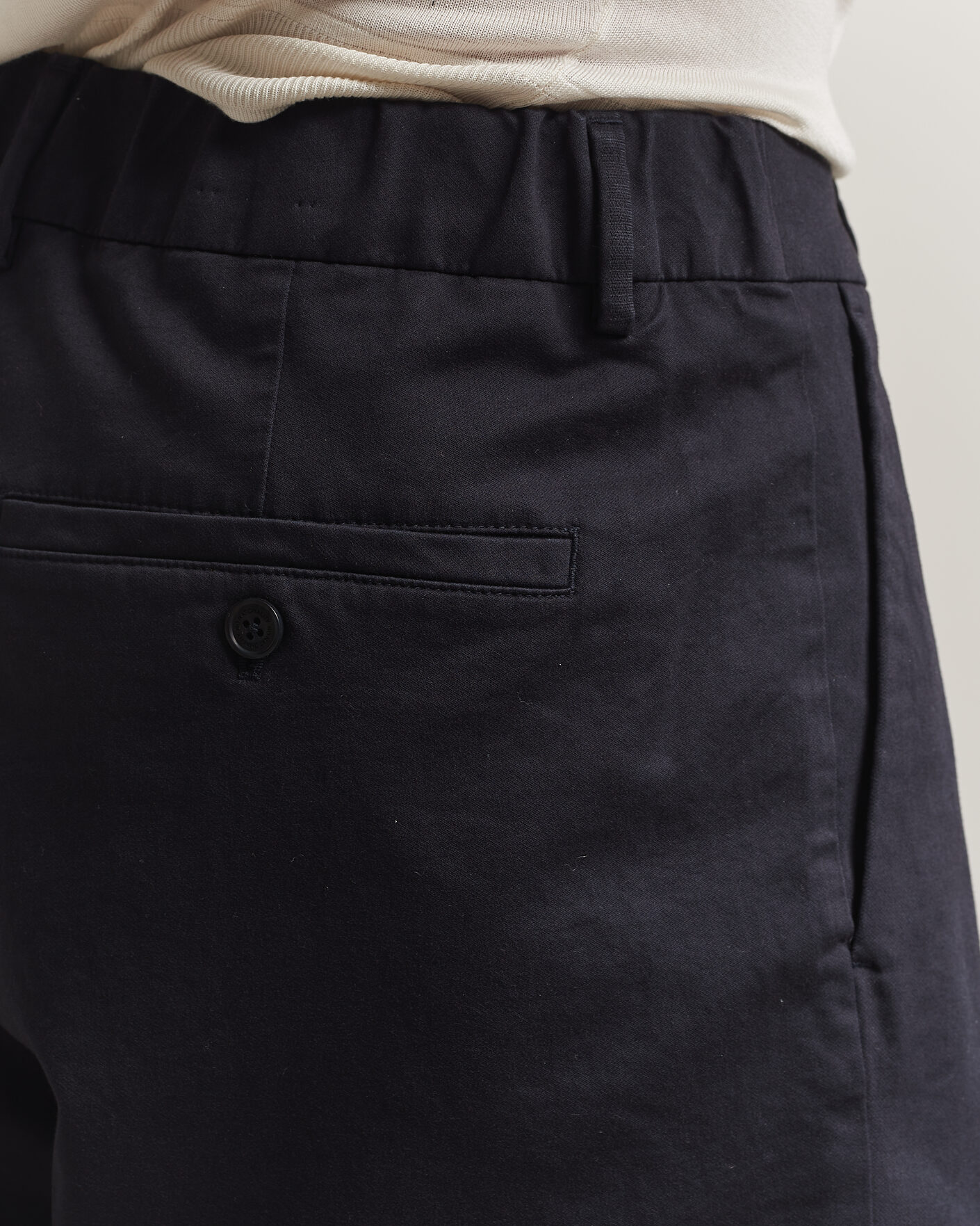 Herr | Shorts | NN07 | Kay Relaxed Fit Cotton Drawstring Shorts Navy Blue
