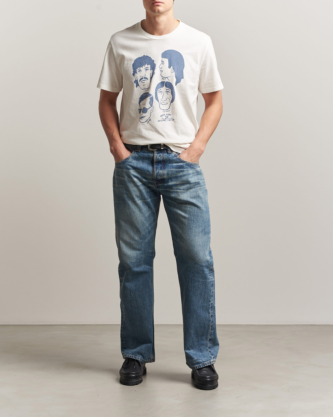 Herr | Byxor | Nudie Jeans | Regular Alf Jeans Silver Tracks