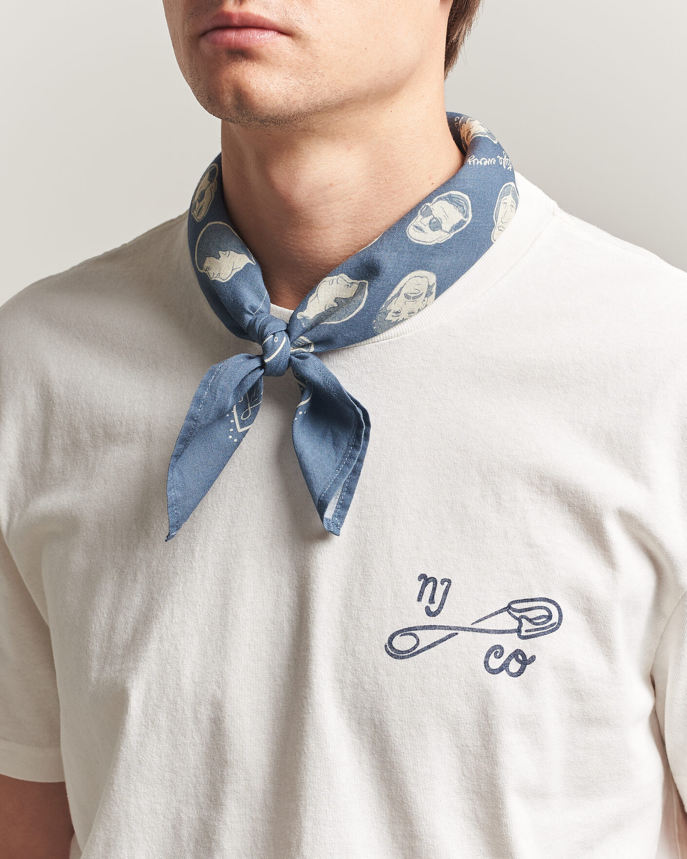 Herr | Scarves | Nudie Jeans | Ingrid OG Line-Up Bandana Blue
