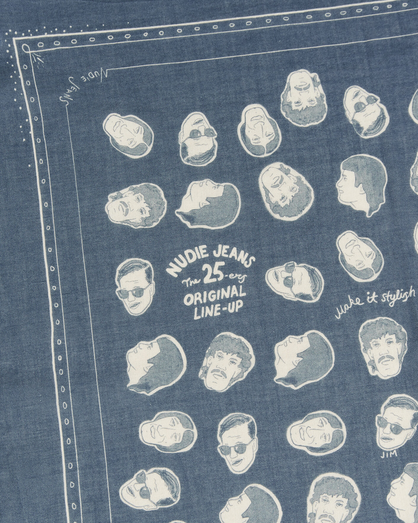 Herr | Scarves | Nudie Jeans | Ingrid OG Line-Up Bandana Blue