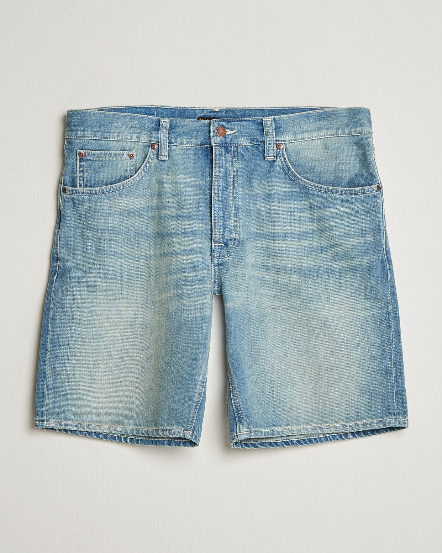 Herr | Shorts | Nudie Jeans | Seth Denim Shorts Drift Wood Light Blue