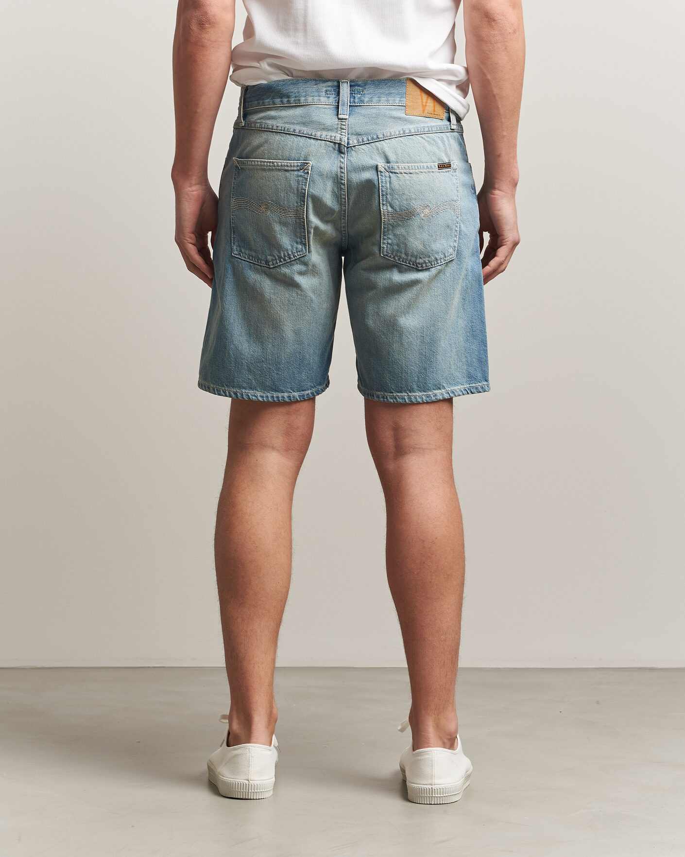 Herr | Shorts | Nudie Jeans | Seth Denim Shorts Drift Wood Light Blue
