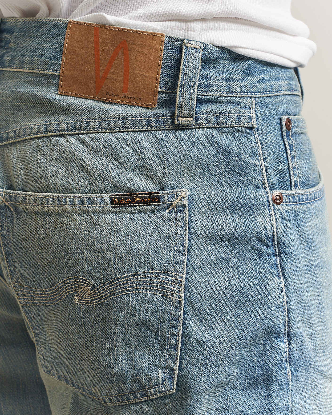 Herr | Shorts | Nudie Jeans | Seth Denim Shorts Drift Wood Light Blue