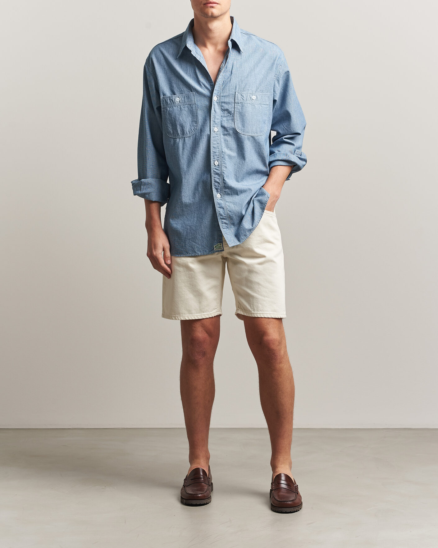 Herr | Shorts | Nudie Jeans | Seth Denim Shorts Everivory