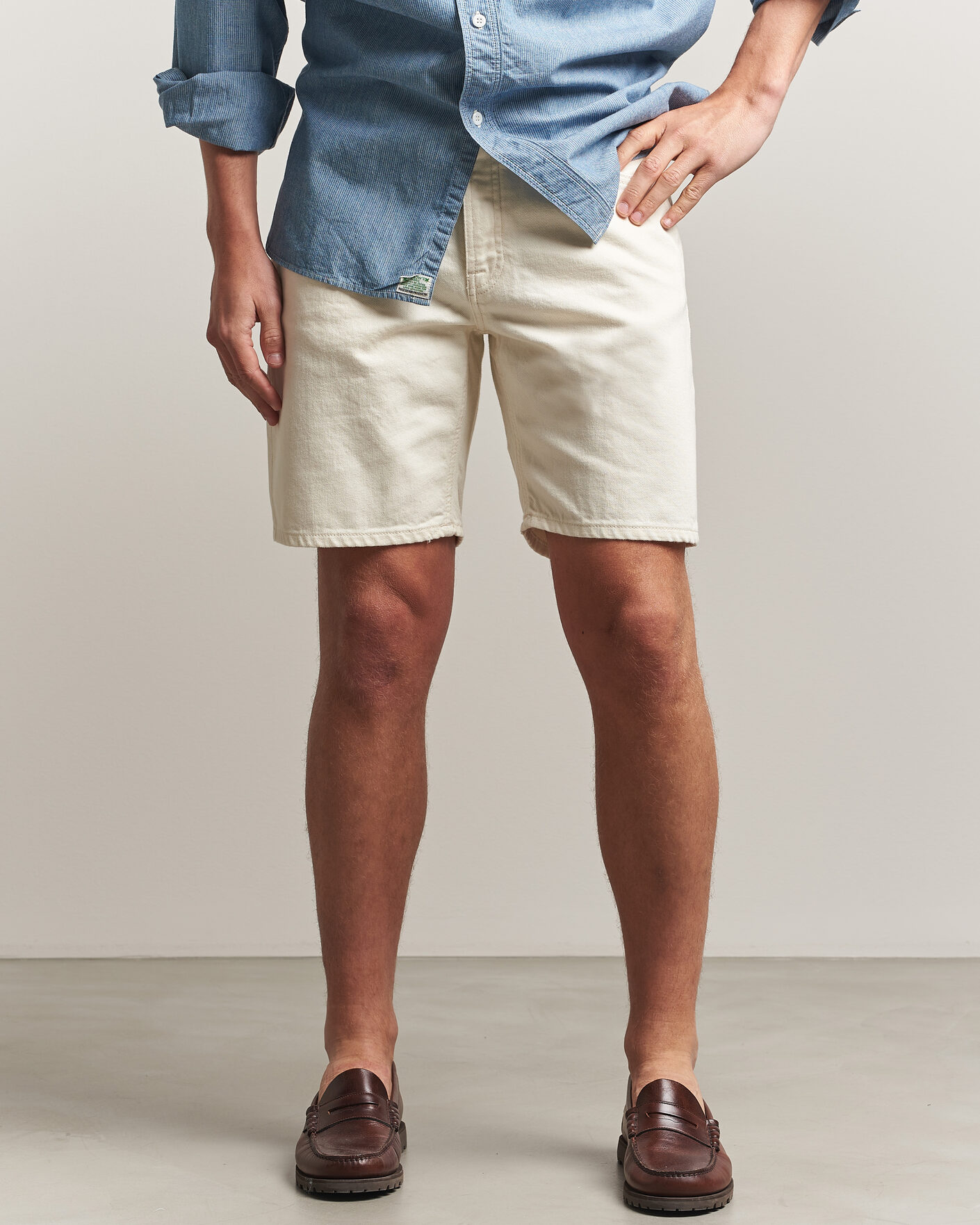 Herr | Shorts | Nudie Jeans | Seth Denim Shorts Everivory