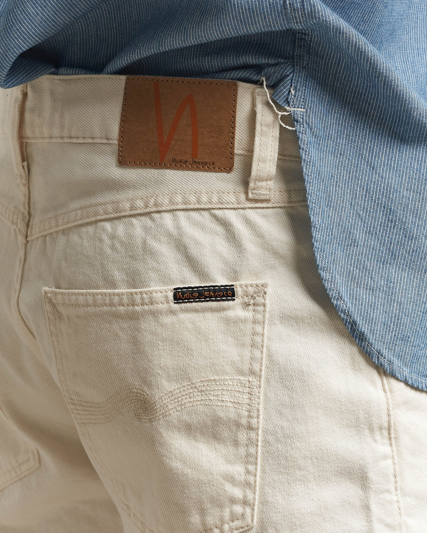 Herr | Shorts | Nudie Jeans | Seth Denim Shorts Everivory