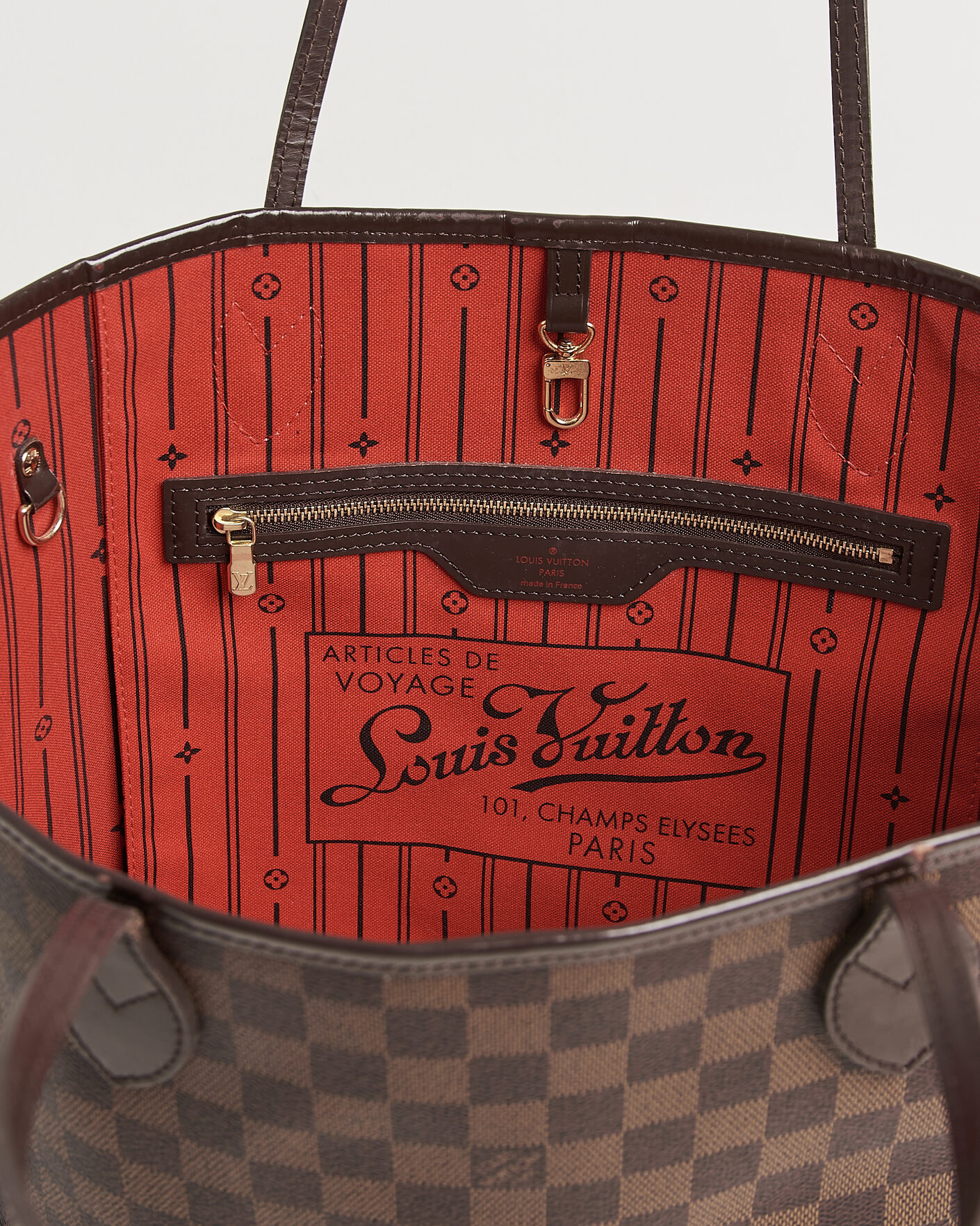 Herr | Pre-Owned & Vintage Bags | Louis Vuitton Pre-Owned | Neverfull MM Damier Ebene