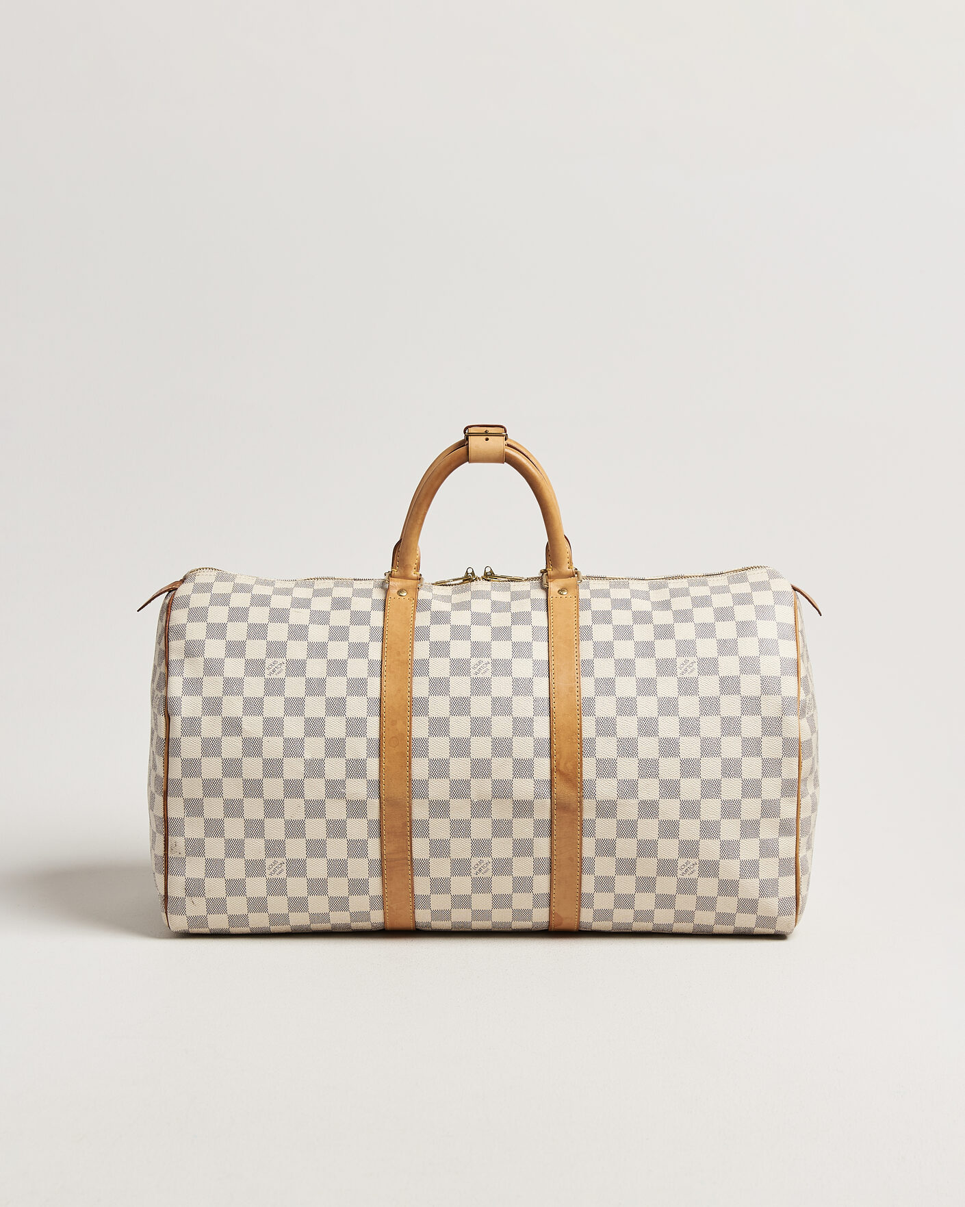 Herr | Pre-Owned & Vintage Bags | Louis Vuitton Pre-Owned | Keepall 50 Damier Azur