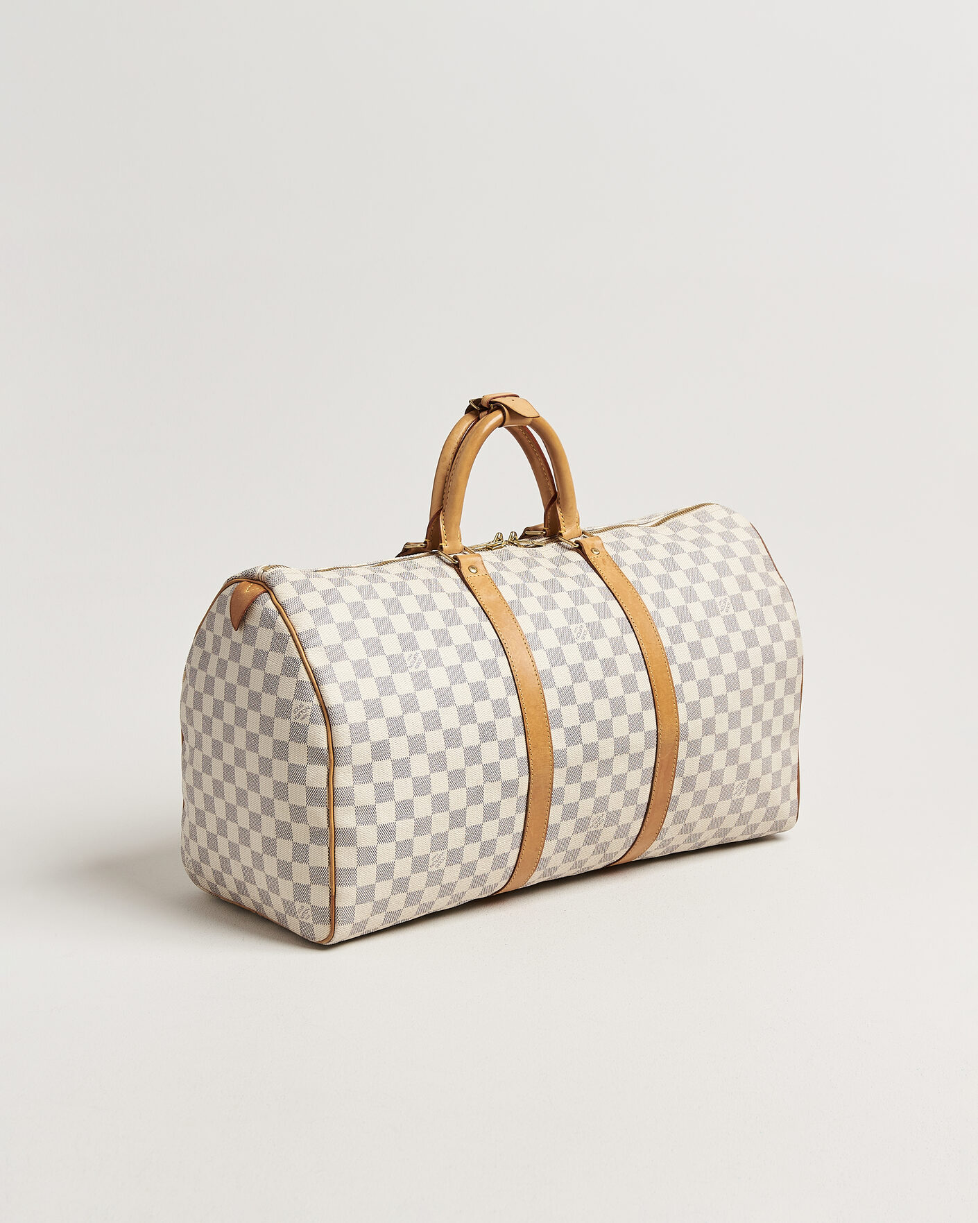 Herr | Pre-Owned & Vintage Bags | Louis Vuitton Pre-Owned | Keepall 50 Damier Azur