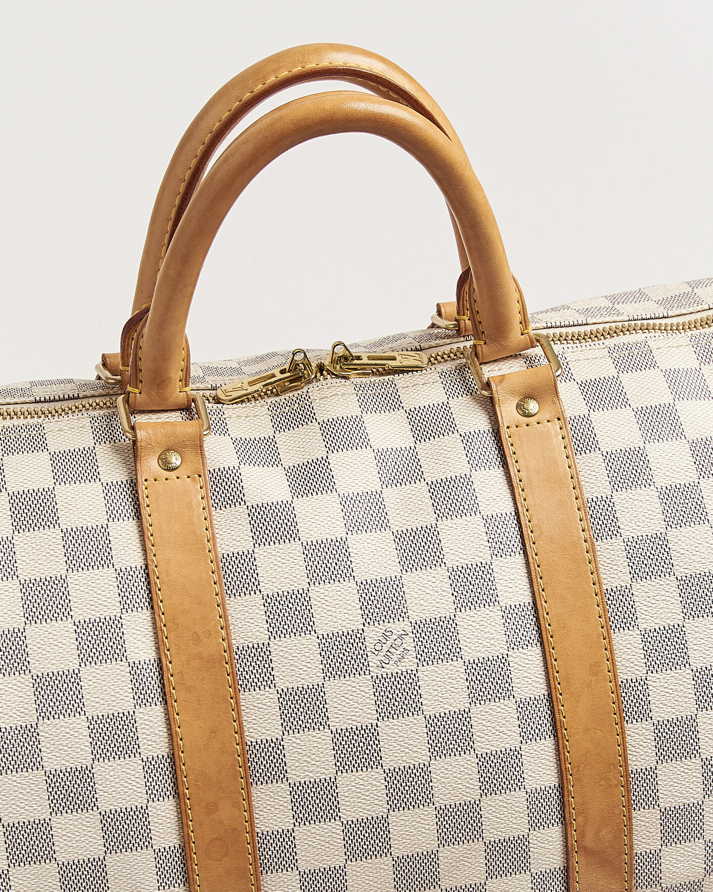 Herr | Pre-Owned & Vintage Bags | Louis Vuitton Pre-Owned | Keepall 50 Damier Azur