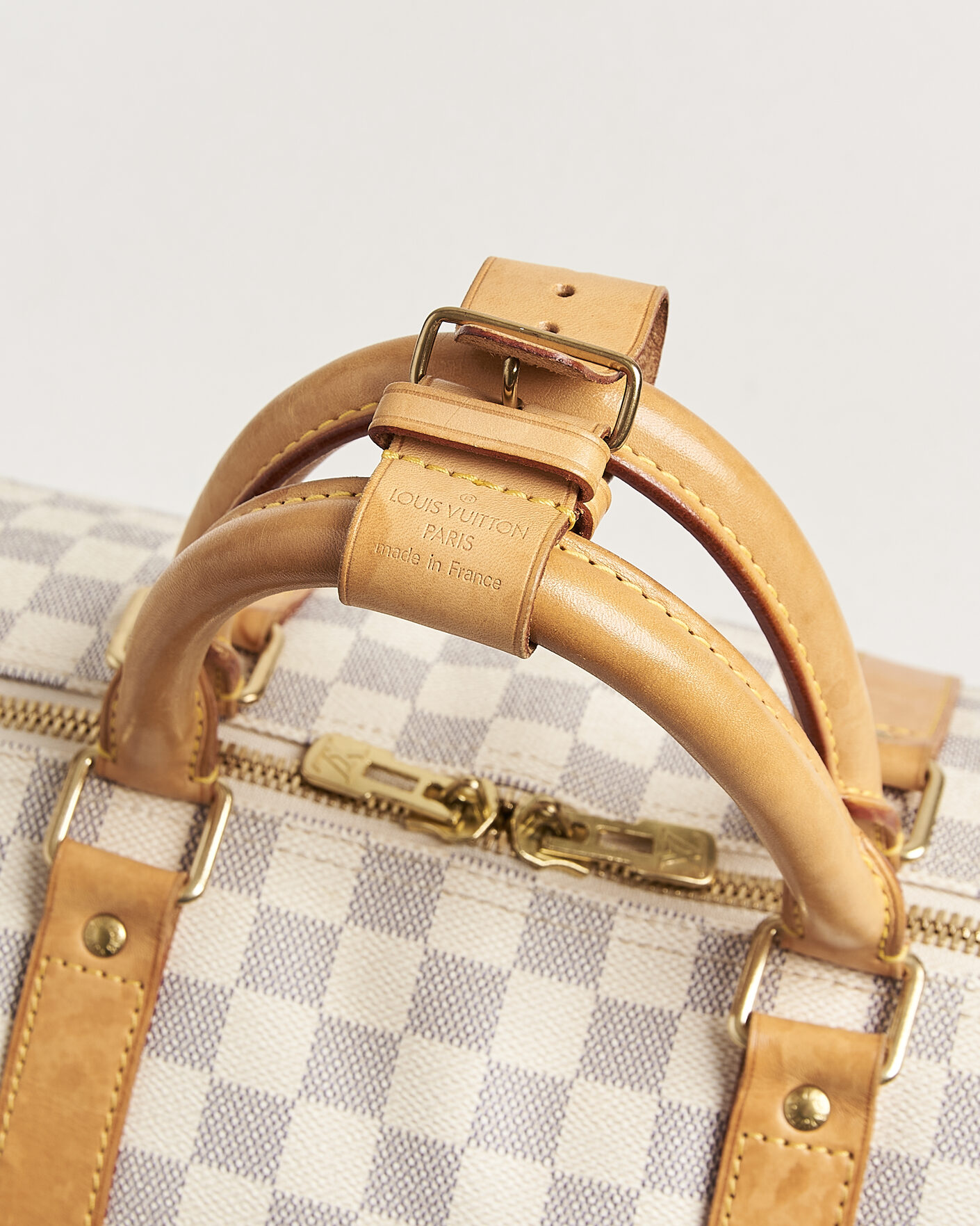 Herr | Pre-Owned & Vintage Bags | Louis Vuitton Pre-Owned | Keepall 50 Damier Azur