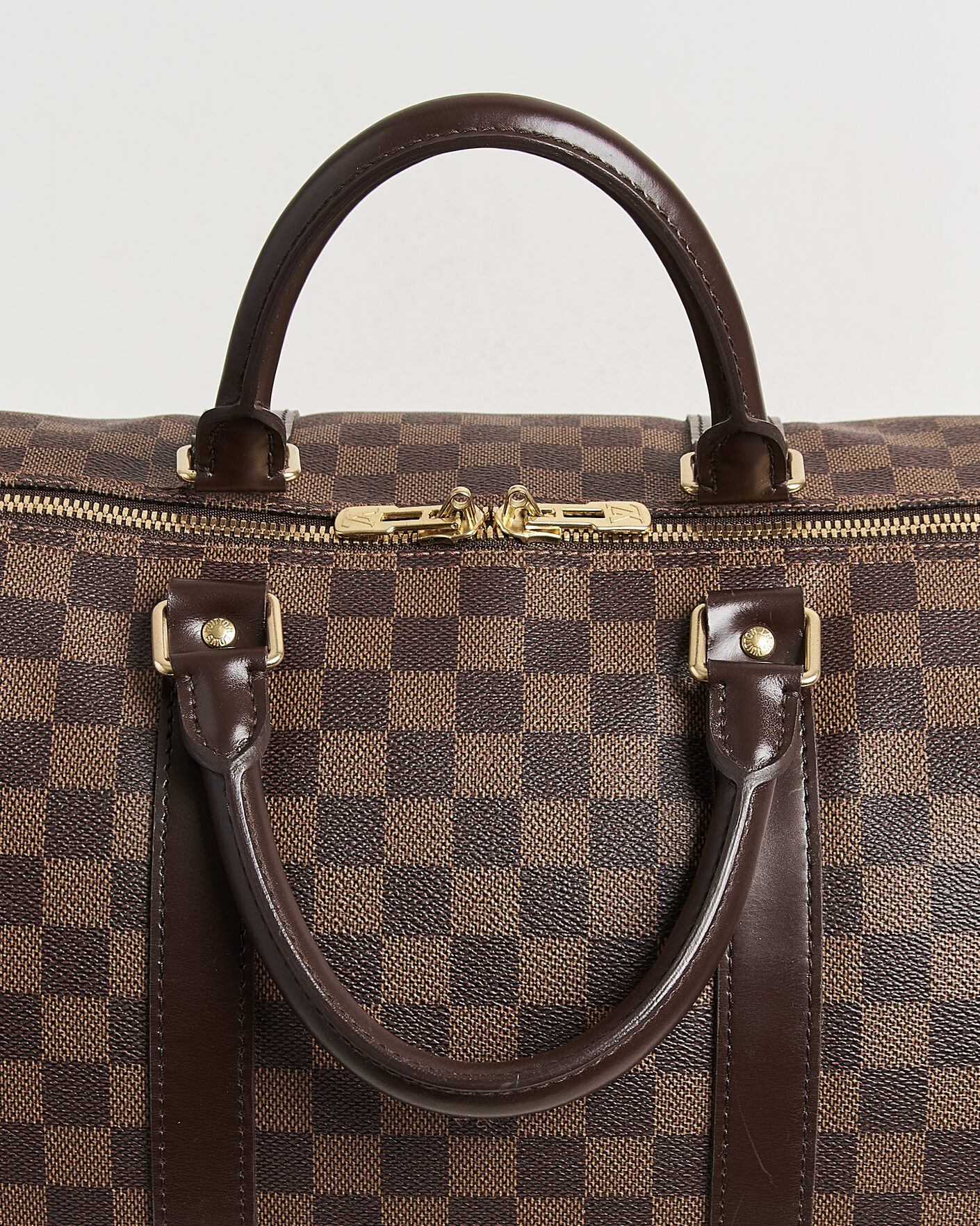 Herr | Pre-Owned & Vintage Bags | Louis Vuitton Pre-Owned | Keepall 55 Bandouliére Damier Ebene