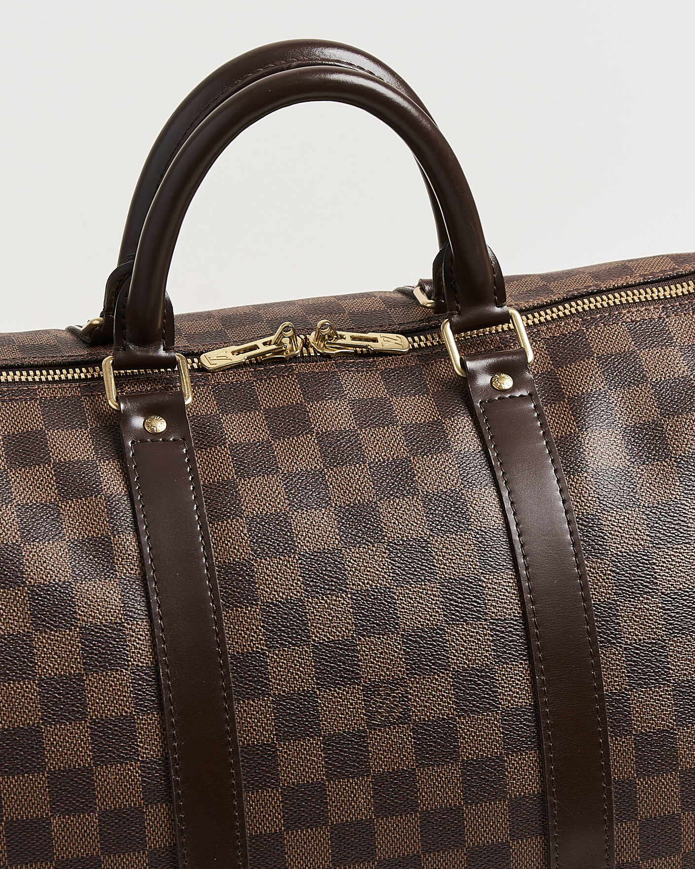 Herr | Pre-Owned & Vintage Bags | Louis Vuitton Pre-Owned | Keepall 55 Bandouliére Damier Ebene