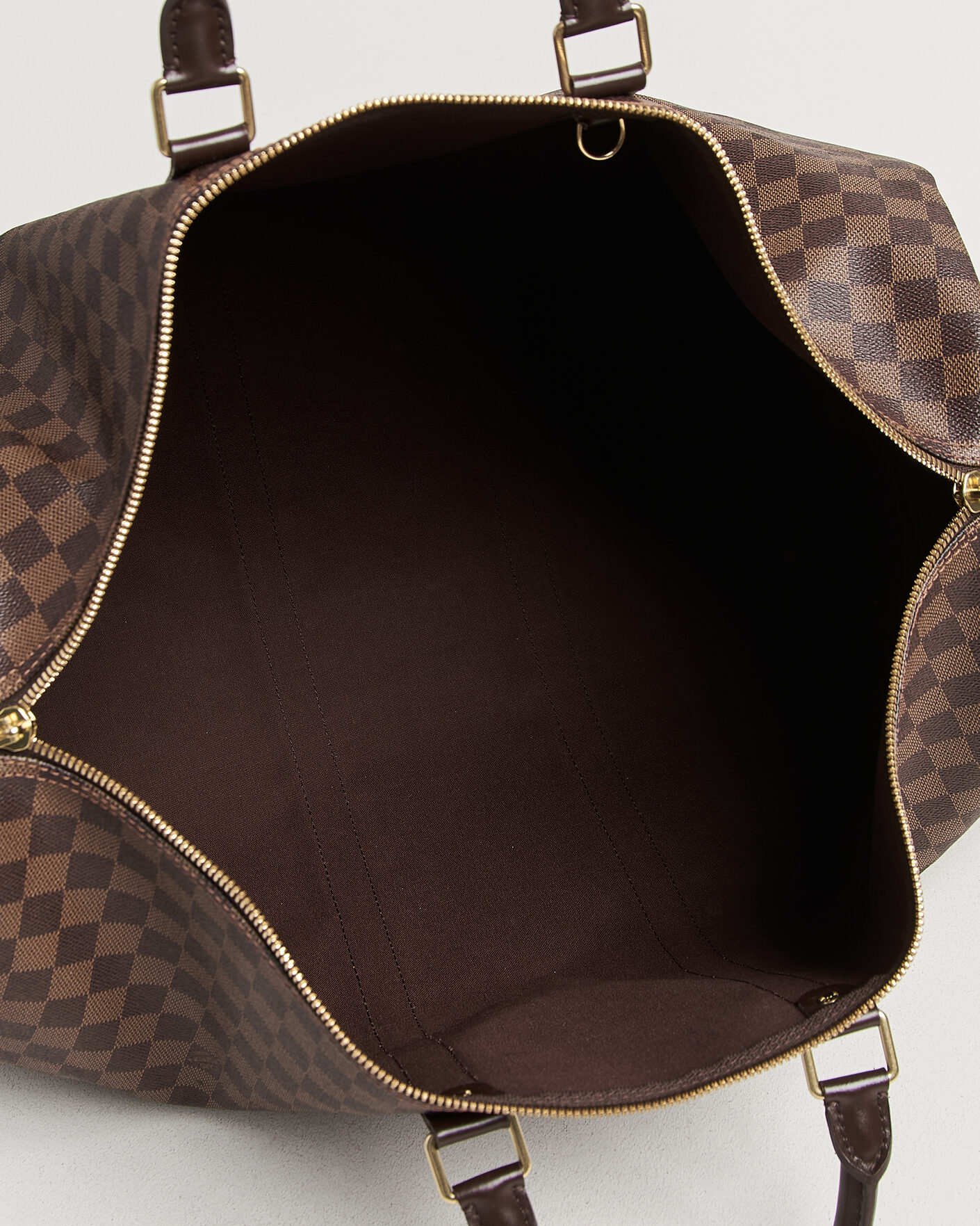 Herr | Pre-Owned & Vintage Bags | Louis Vuitton Pre-Owned | Keepall 55 Bandouliére Damier Ebene