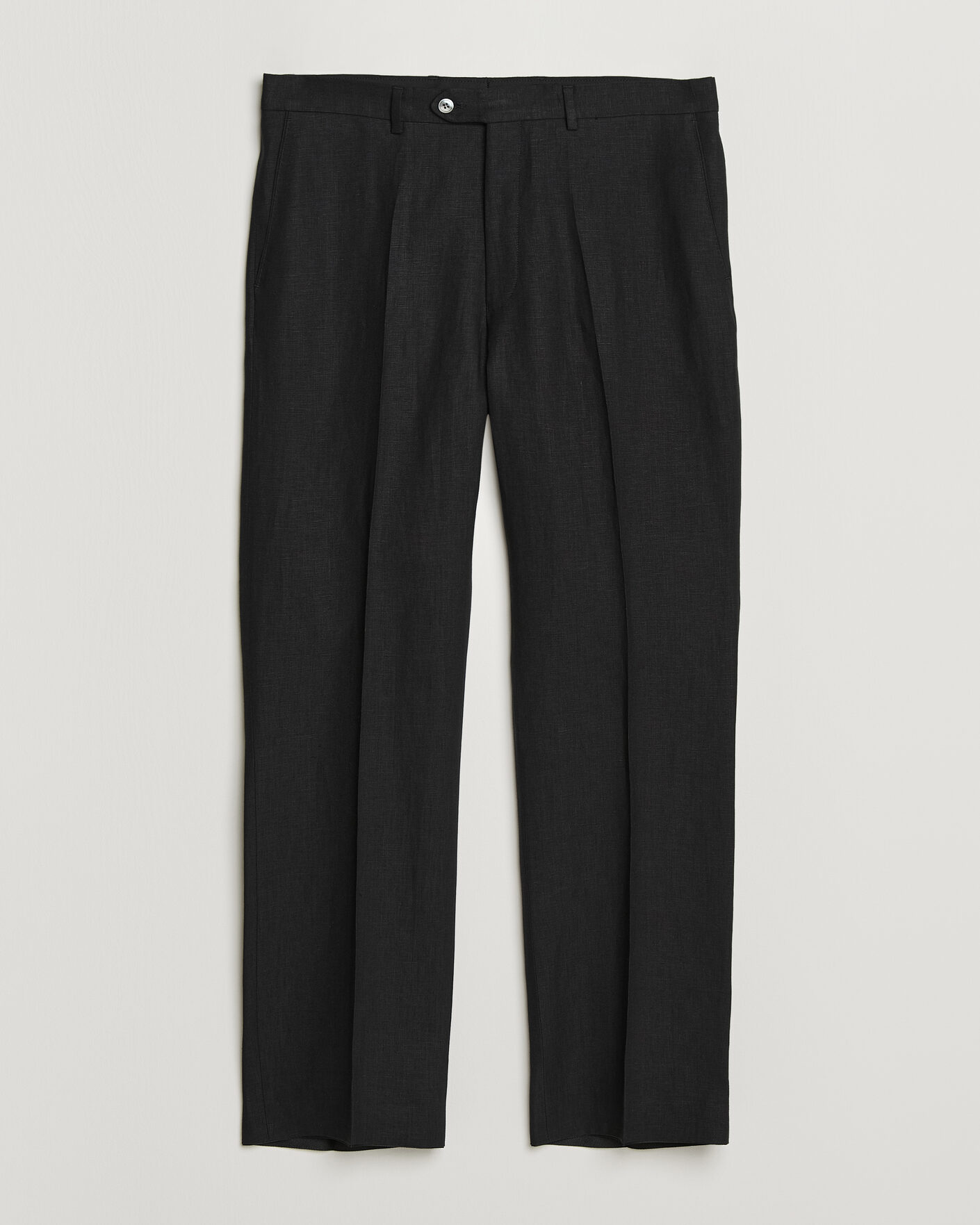 Herr | Byxor | Oscar Jacobson | Dell S Linen Trousers Black