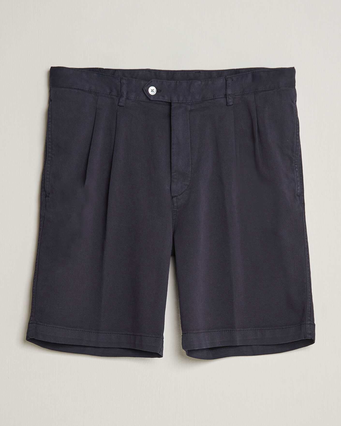 Herr | Shorts | Oscar Jacobson | Tanker Pleat Shorts Navy