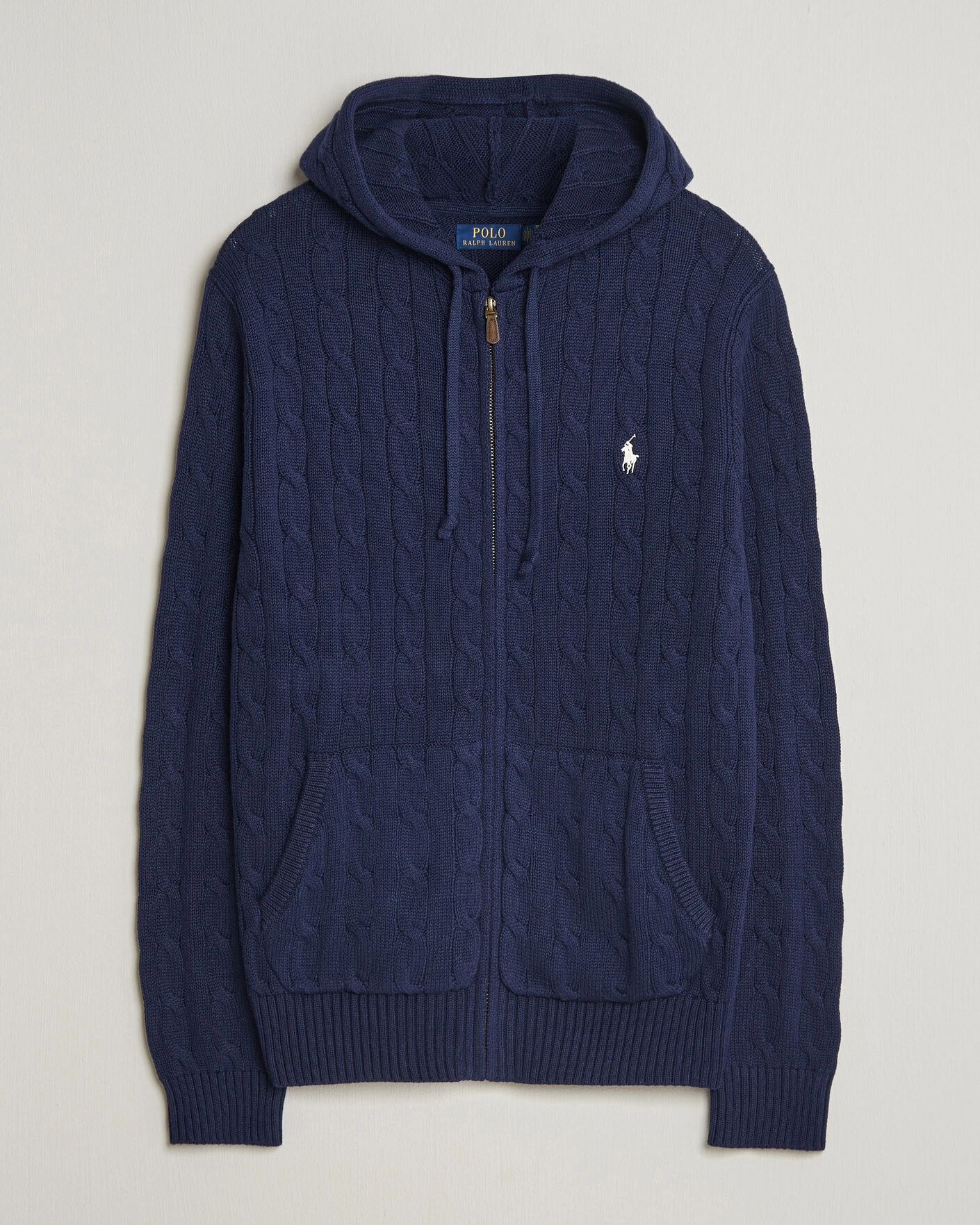 Herr | Tröjor | Polo Ralph Lauren | Knitted Full Zip Sweater Bright Navy
