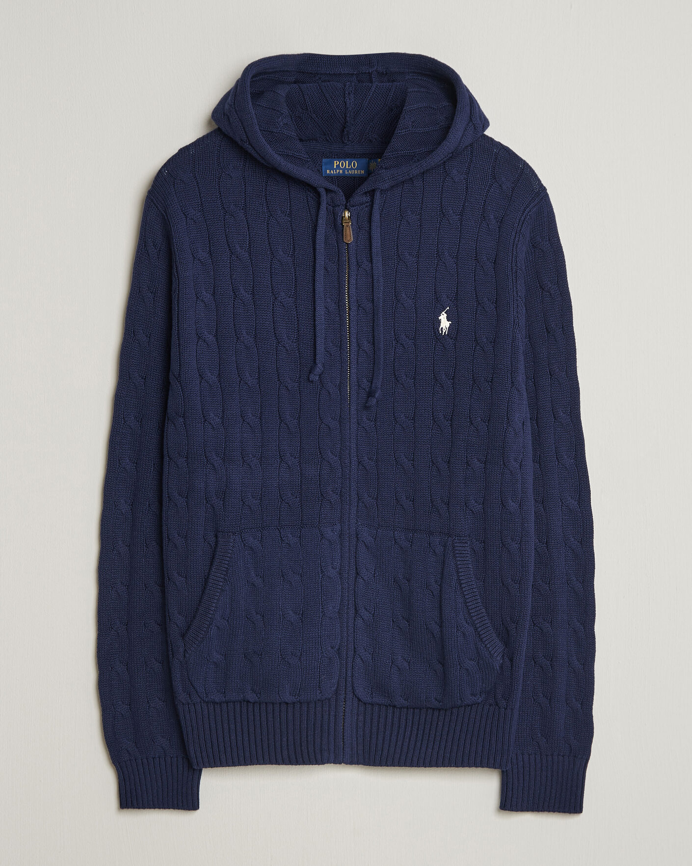 Herr | Tröjor | Polo Ralph Lauren | Knitted Full Zip Sweater Bright Navy